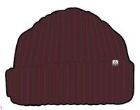 Fisherman Merino Wool Beanie - Wine - Image 7