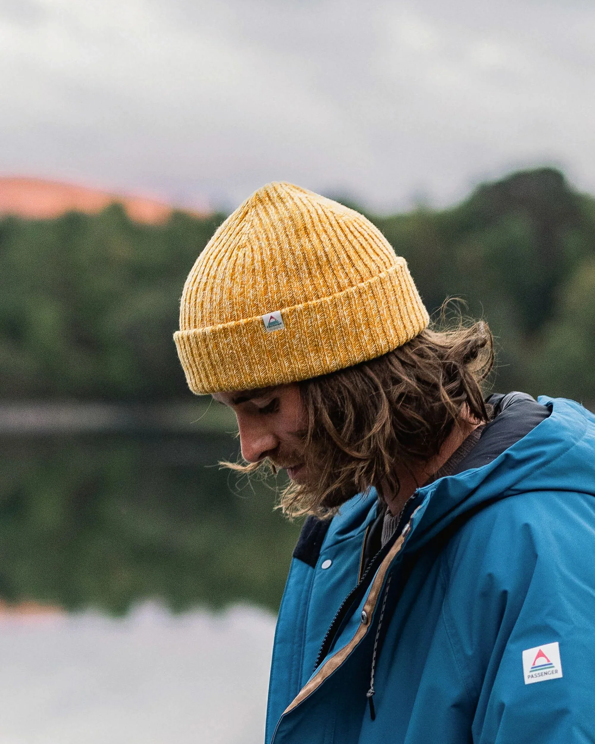 Fisherman Marl Beanie - Mustard Yellow - Image 3