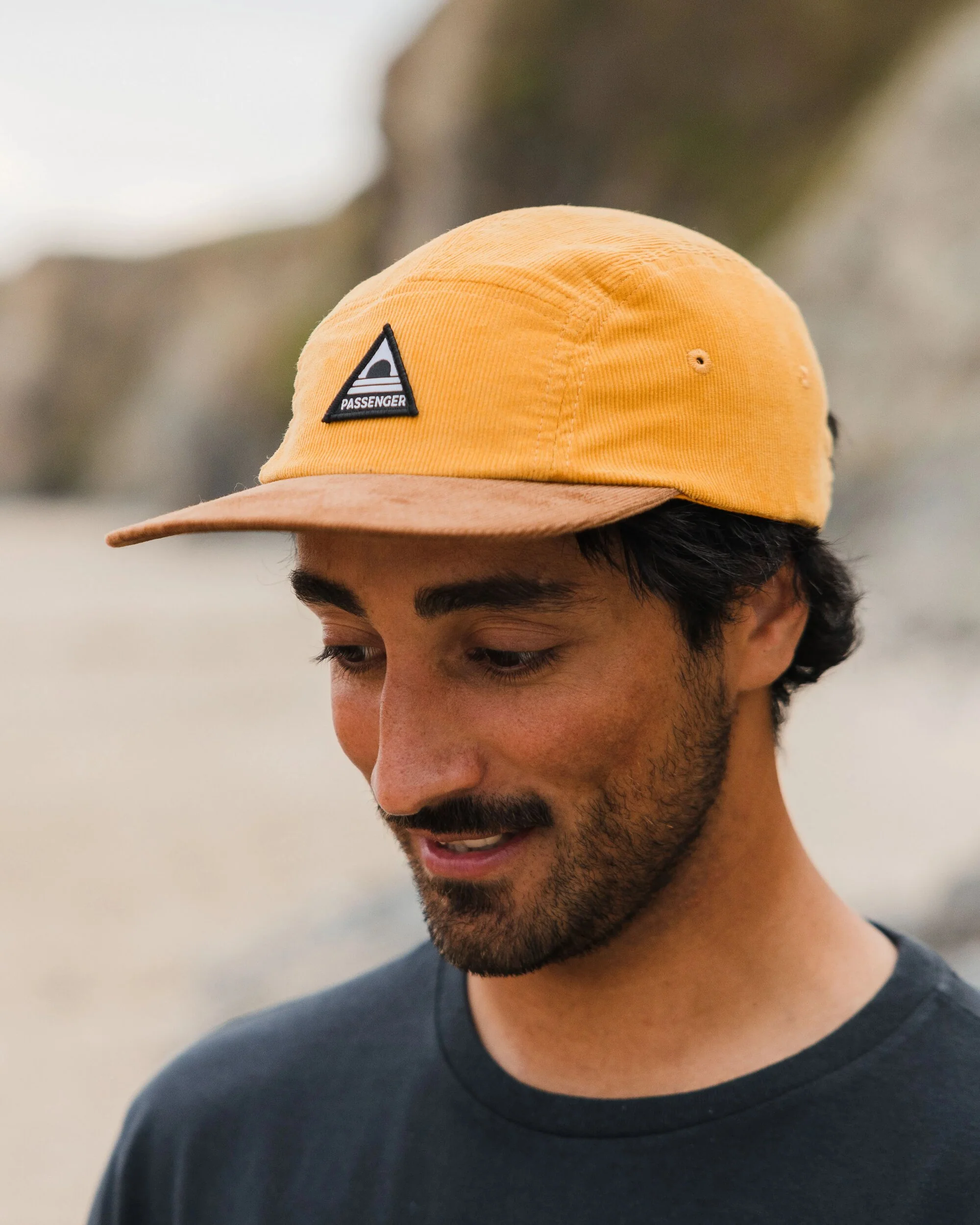 Fixie Cord 5 Panel Cap - Golden Spice - Image 2