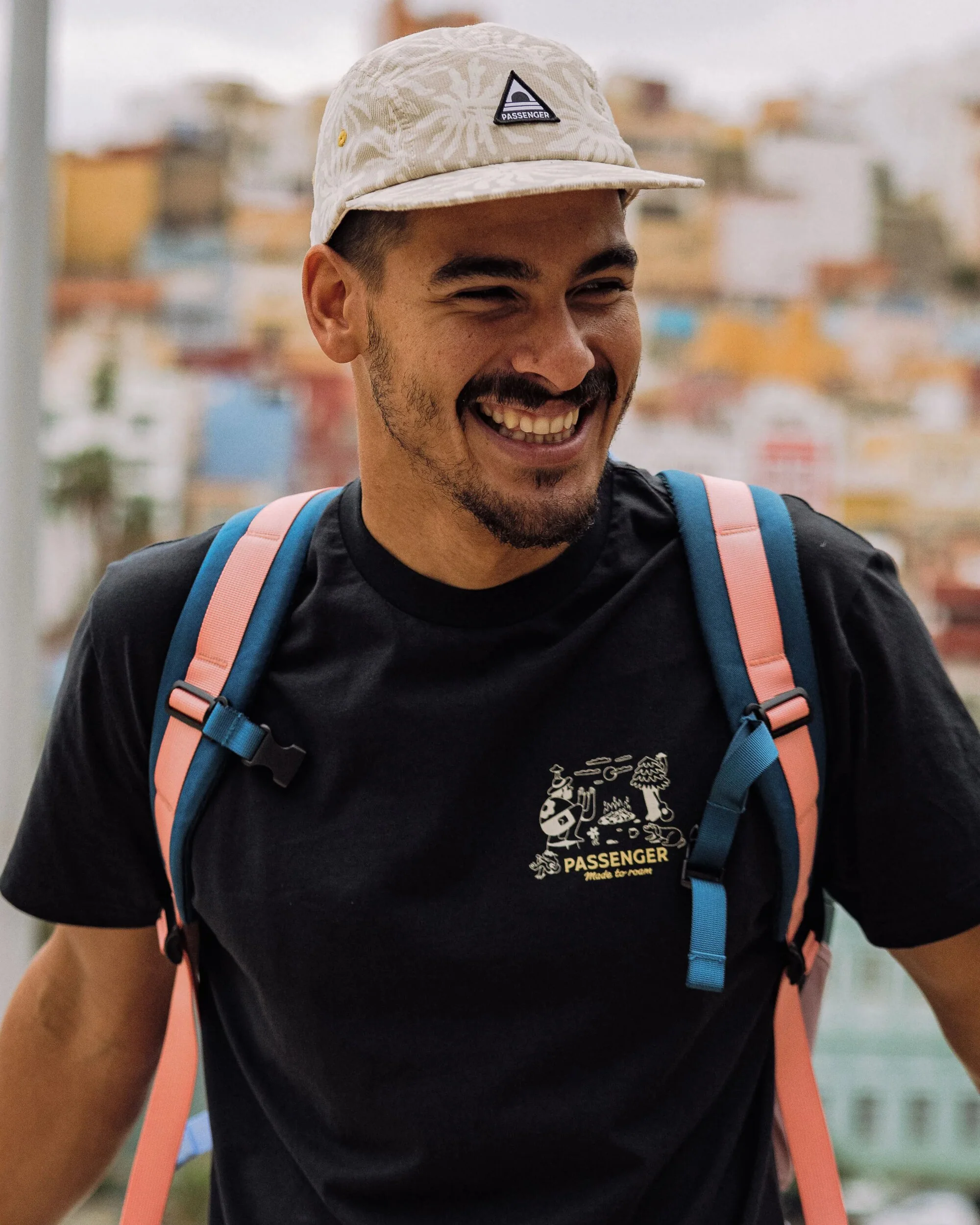 Fixie Cord 5 Panel Cap - Golden Spice/ Seaweed Pebble Grey - Image 3