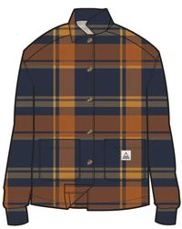 Flint Organic Cotton Overshirt - Rich Navy/Burnt Orange - Image 9
