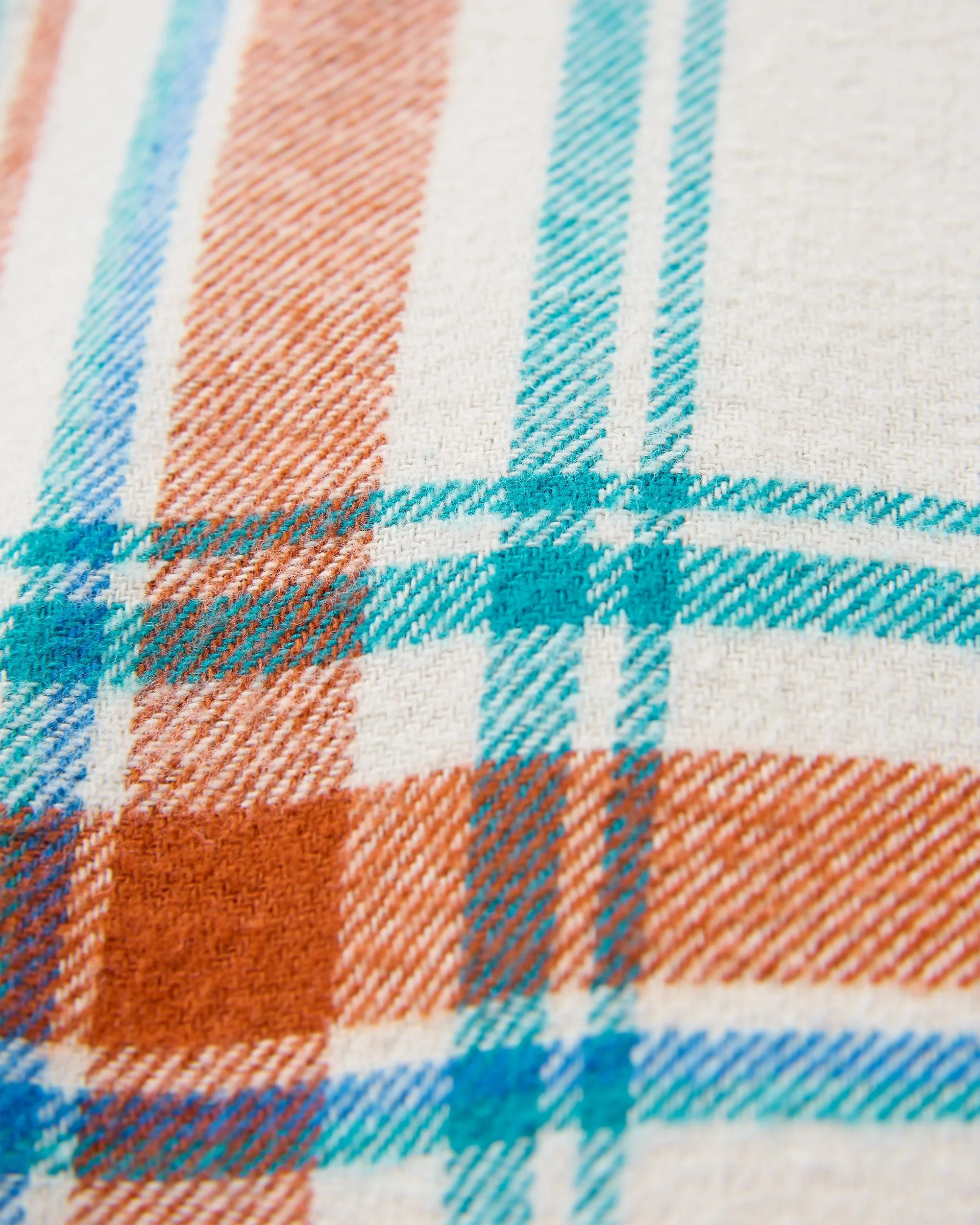 Flint Organic Cotton Overshirt - Vintage White Check - Image 9