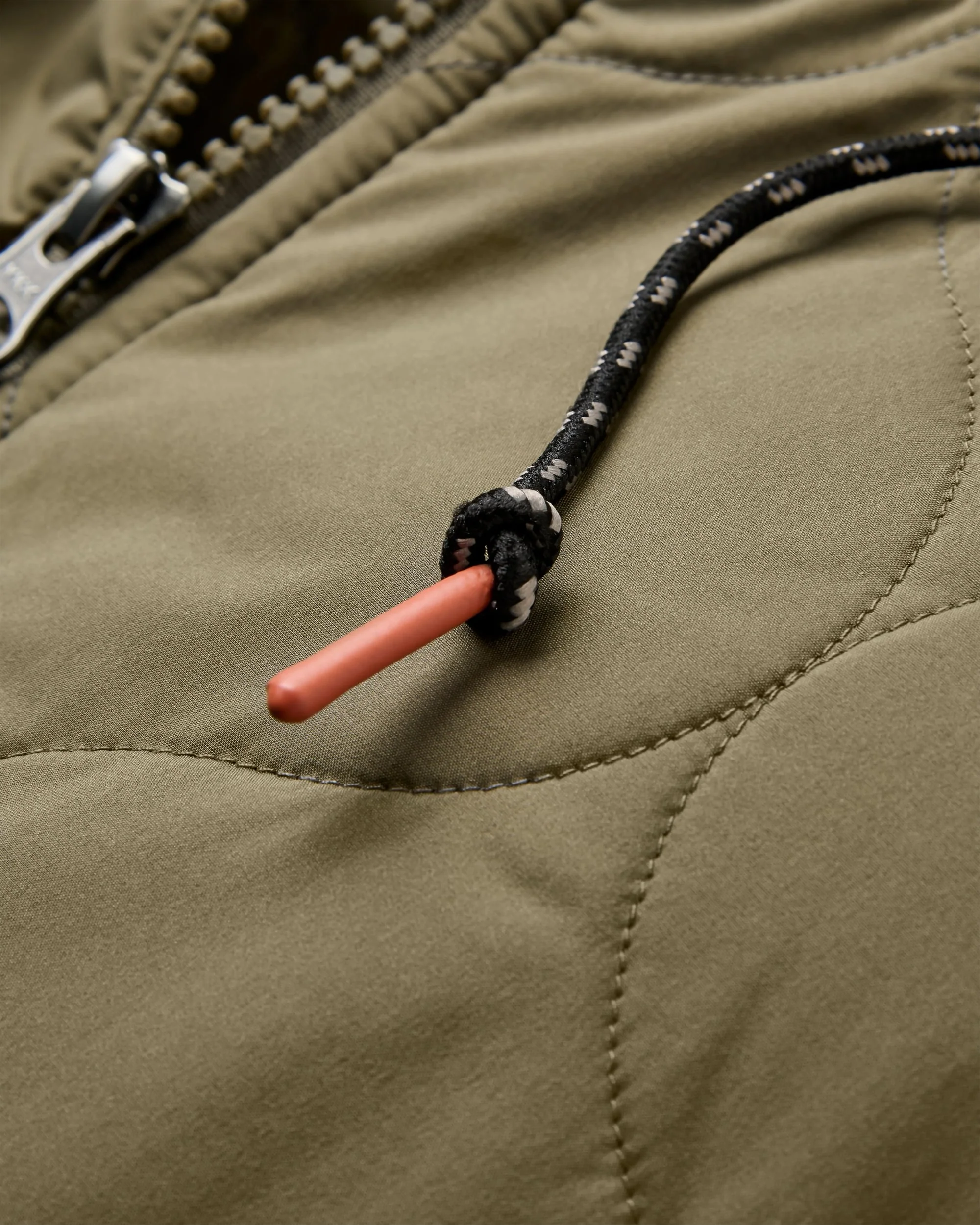 Flora Long Insulated Parka - Dusty Olive - Image 11