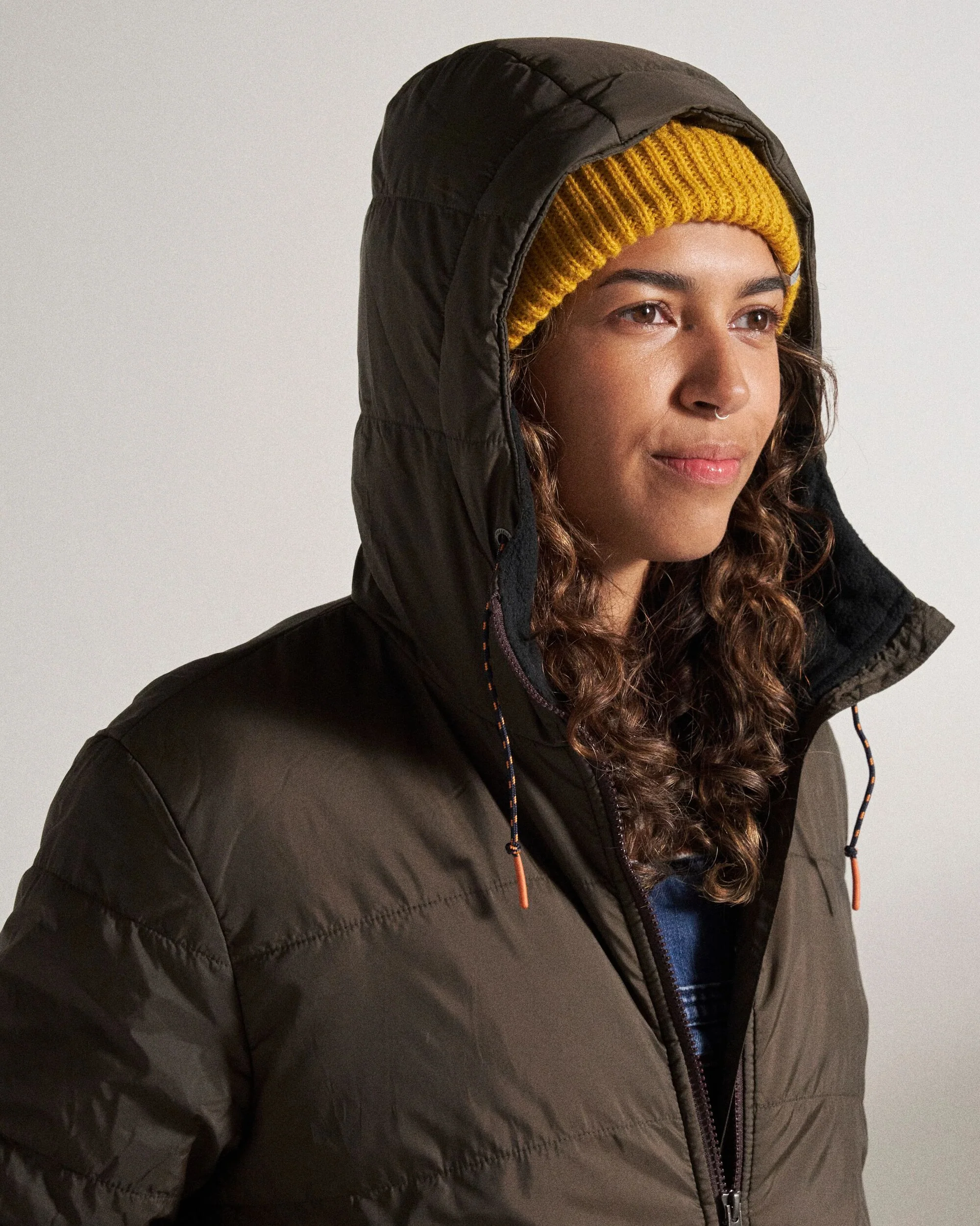 Flora Sherpa Lined Parka - Coffee - Image 9