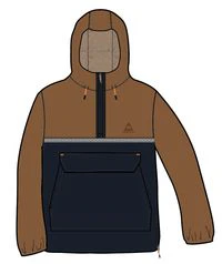 Flow 1/2 Zip Water Resistant Jacket - Glazed Ginger/Deep Navy - Image 12