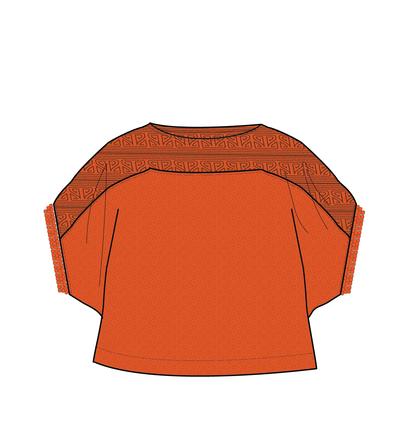 Flurry Woven Top - Ember Orange - Image 9
