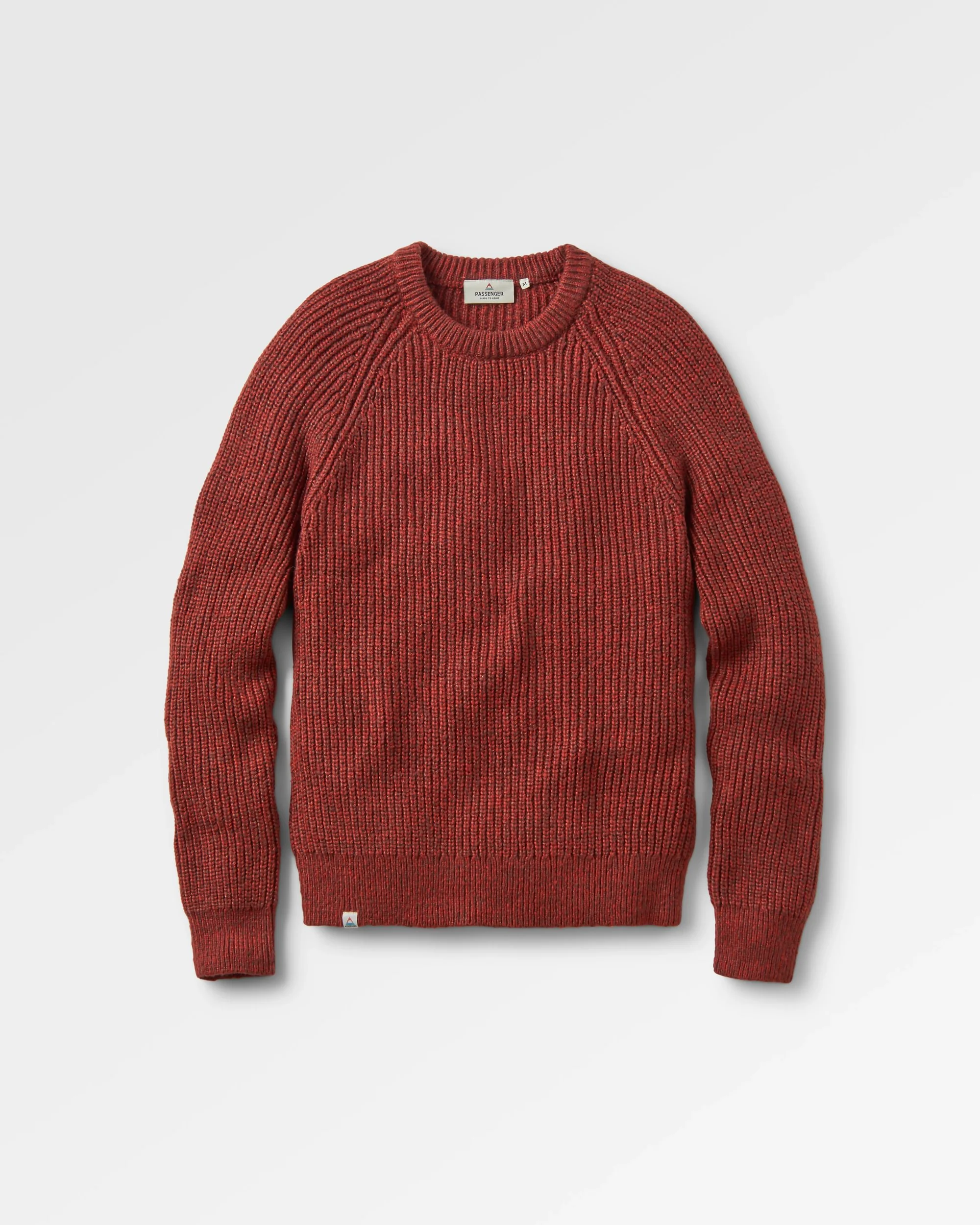 Fog Knitted Jumper - Red Ochre - Image 2