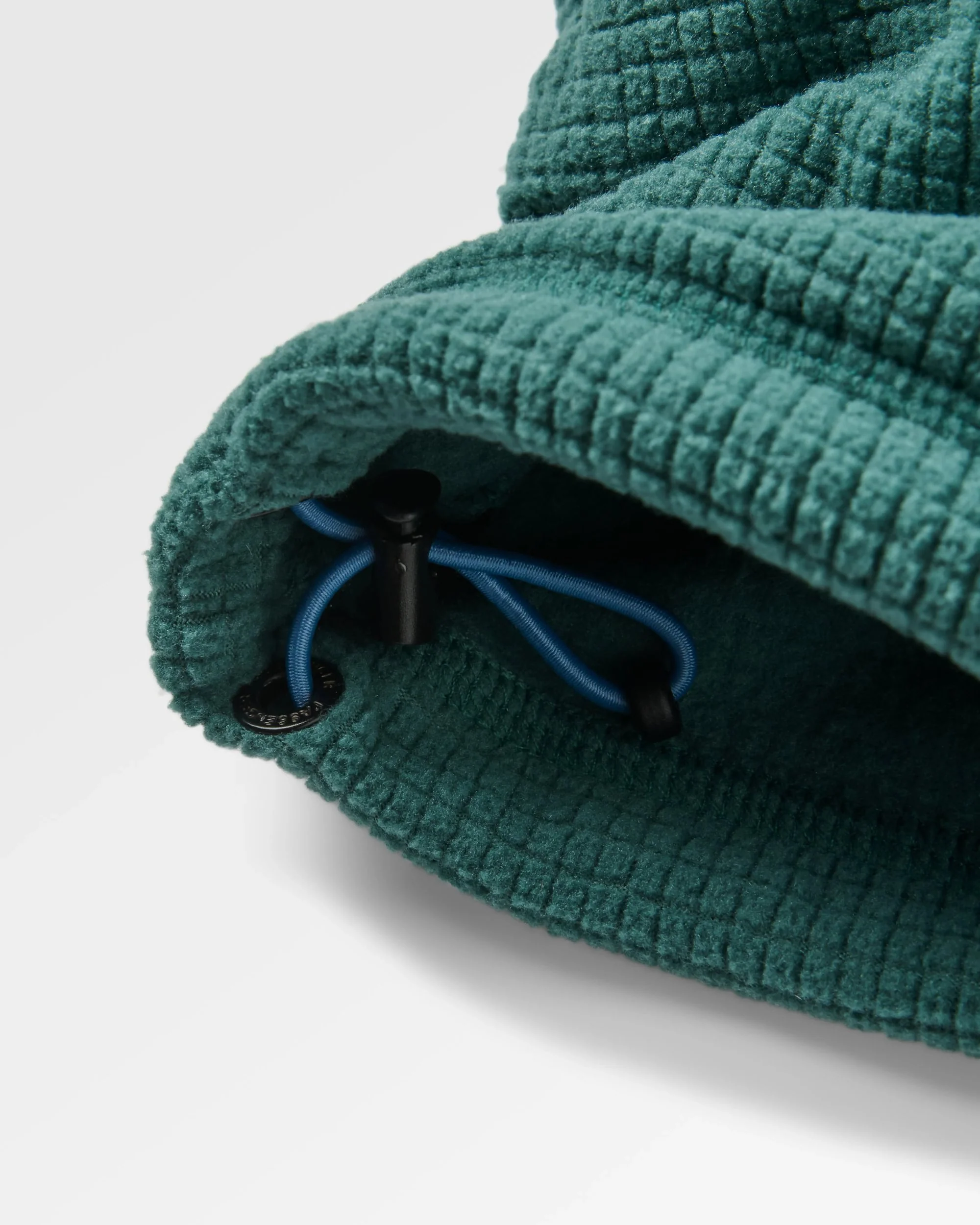 Forestscape Grid Fleece Hoodie - Deep Ocean - Image 10