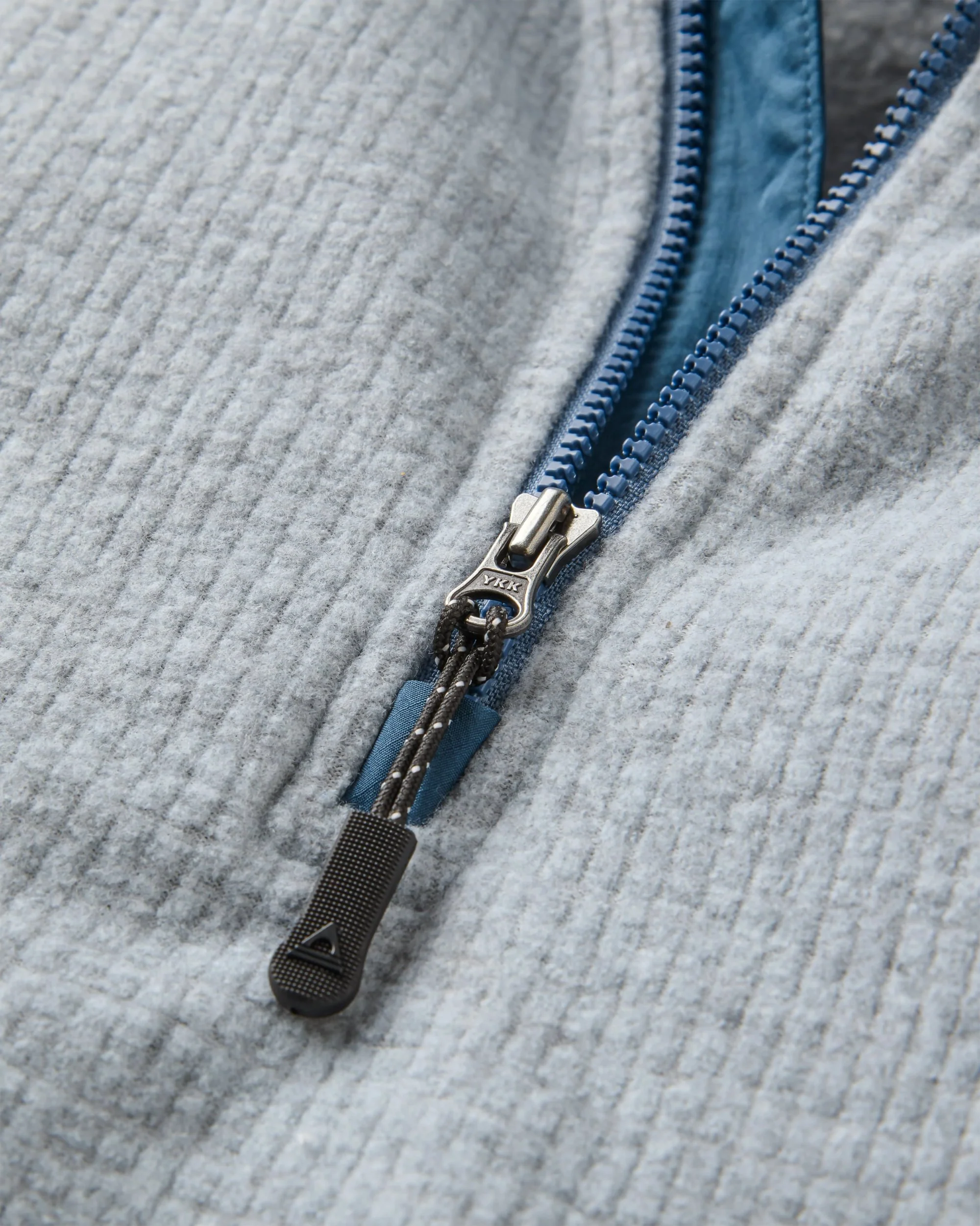 Forestscape Grid Fleece Hoodie - Grey Marl - Image 6
