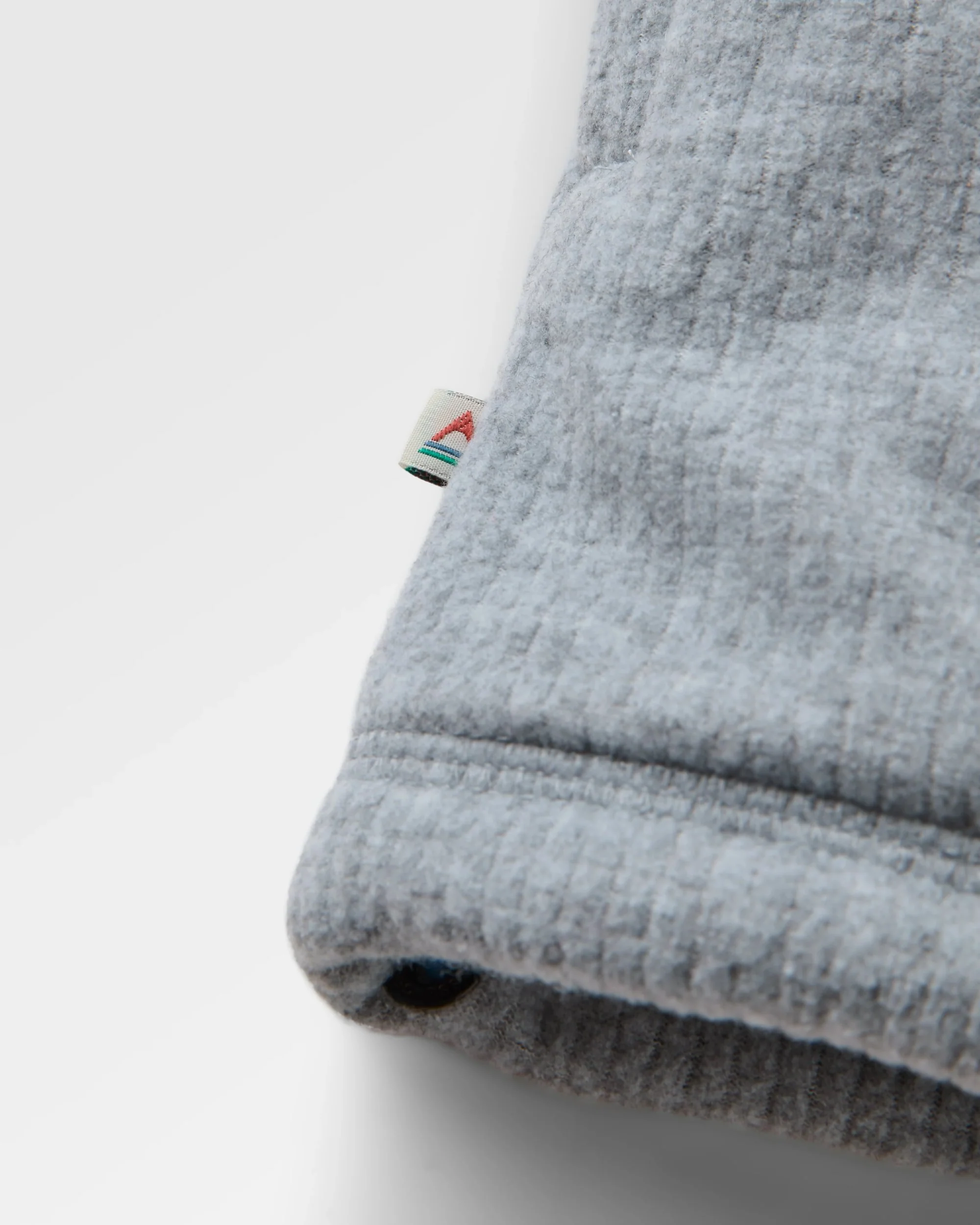 Forestscape Grid Fleece Hoodie - Grey Marl - Image 8