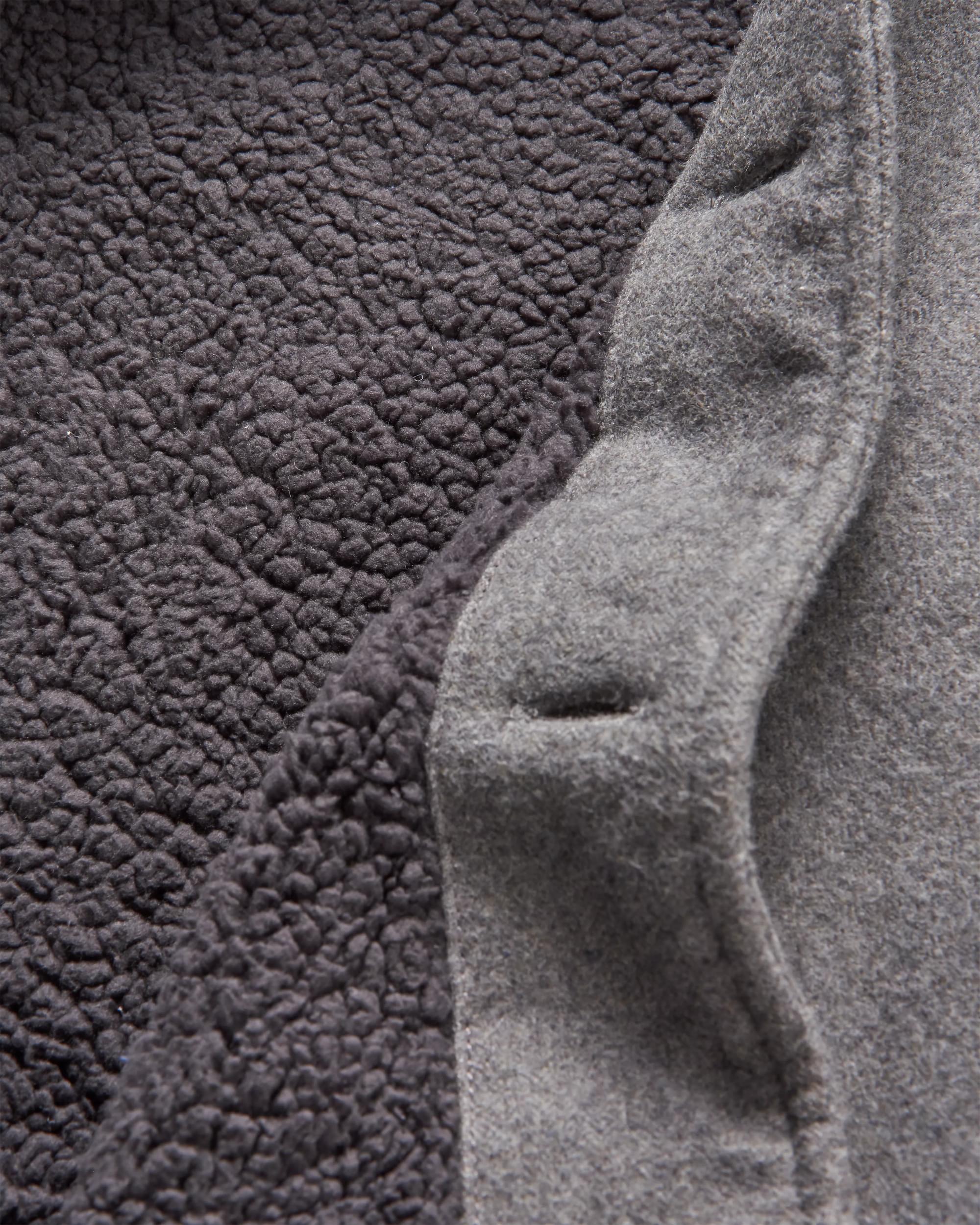 Freestyle Sherpa-Lined Overshirt - Grey Marl - Image 15