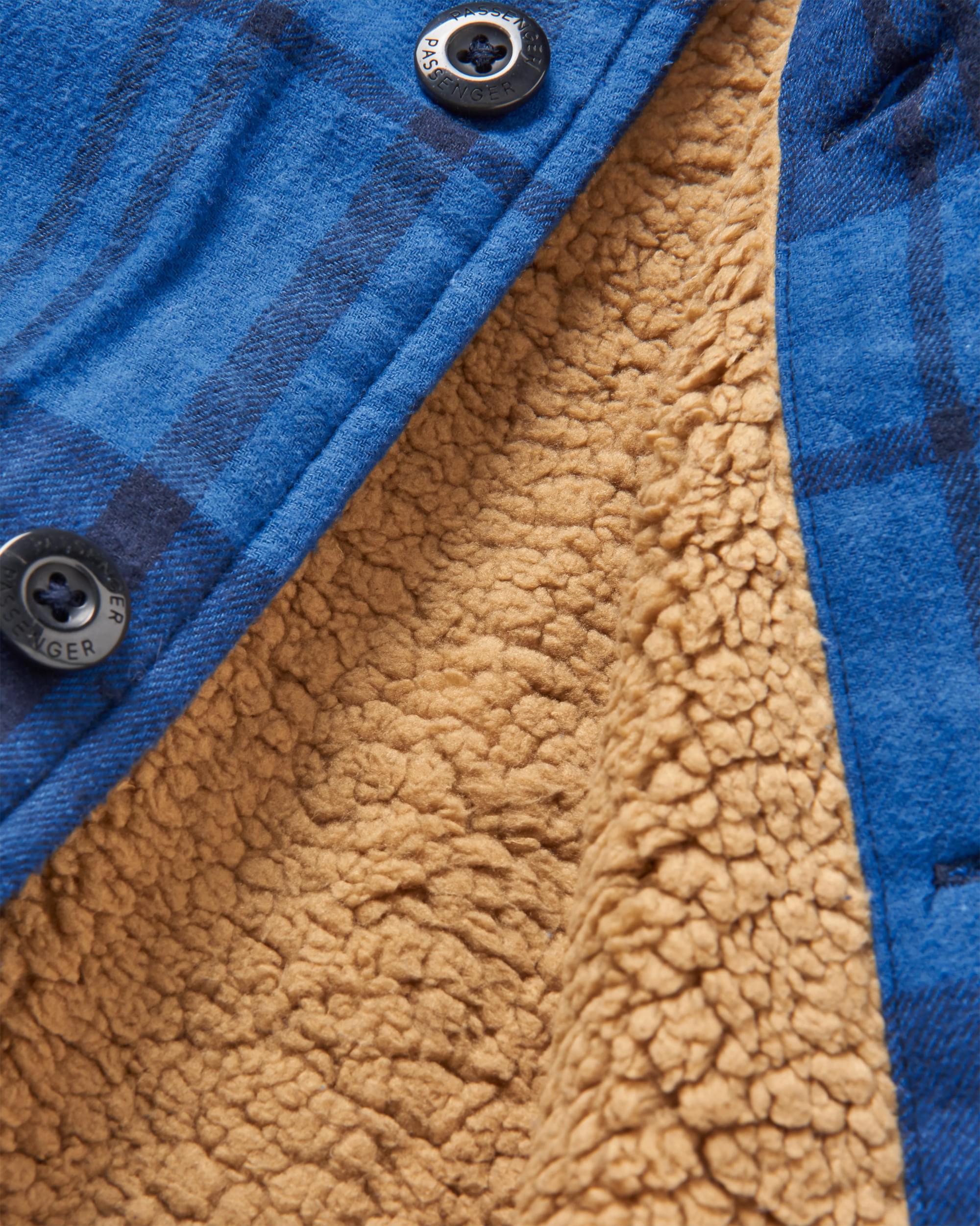 Freestyle Sherpa-Lined Overshirt - True Blue - Image 12