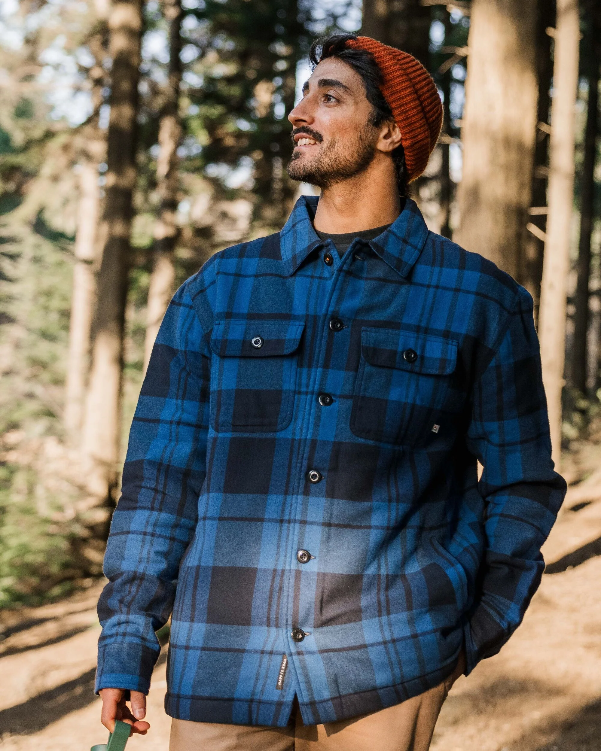 Freestyle Sherpa-Lined Overshirt - True Blue - Image 2