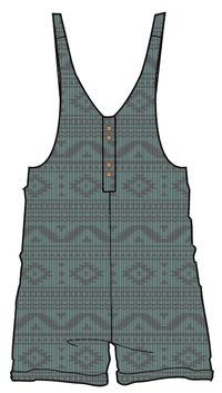 Fun Days Cord Playsuit - Dark Ivy Adrift - Image 8