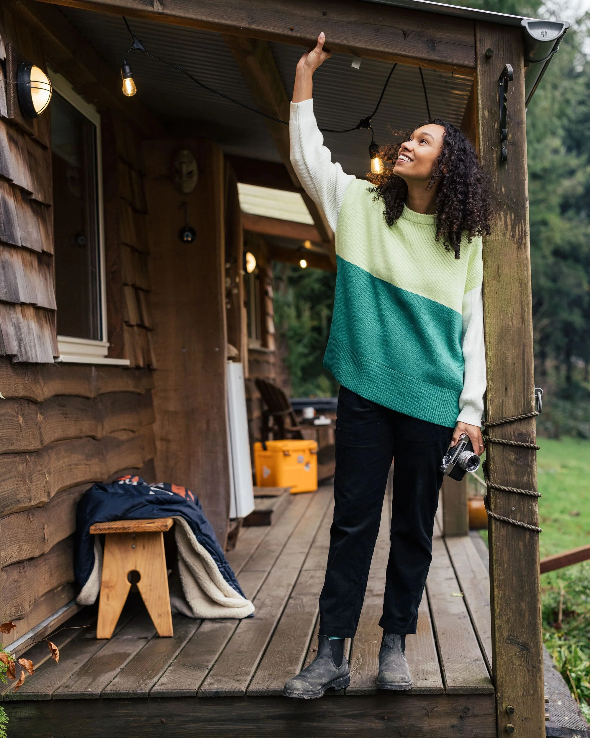 Gondwana Organic Oversized Knitted Jumper - Greenlake - Image 4