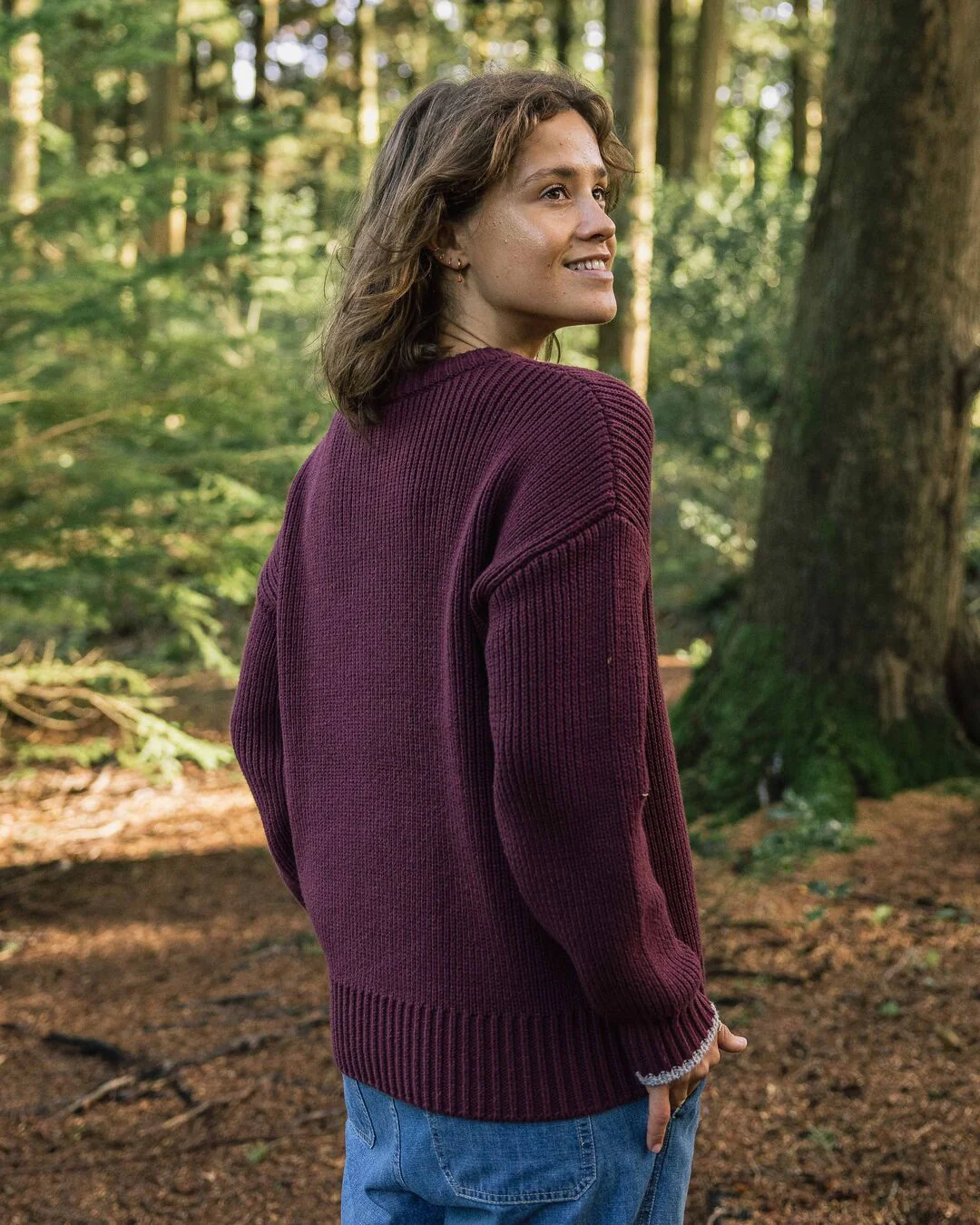 Gondwana Classic Knitted Jumper - Wine - Image 3