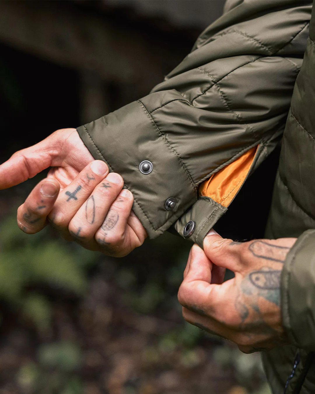 Grain Insulated Overshirt - Khaki - Image 4