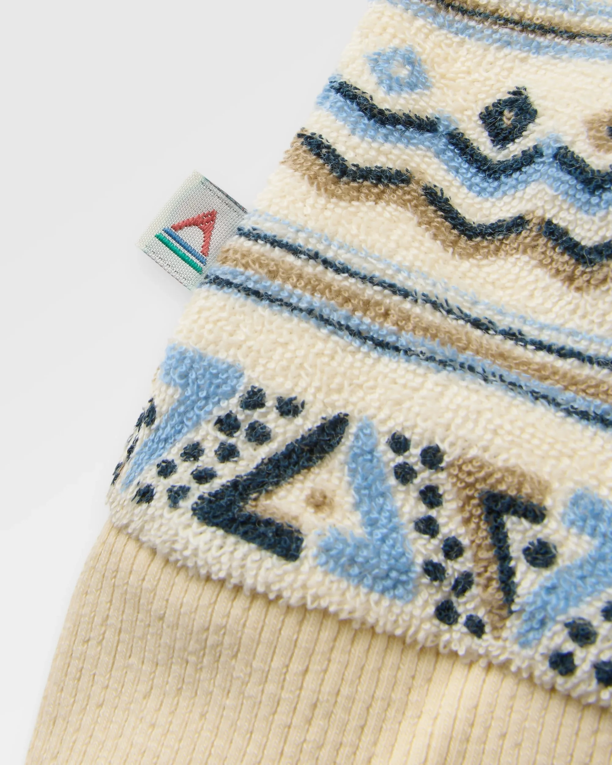 Groovy Towelling Hoodie - Geo Stripe Birch - Image 5