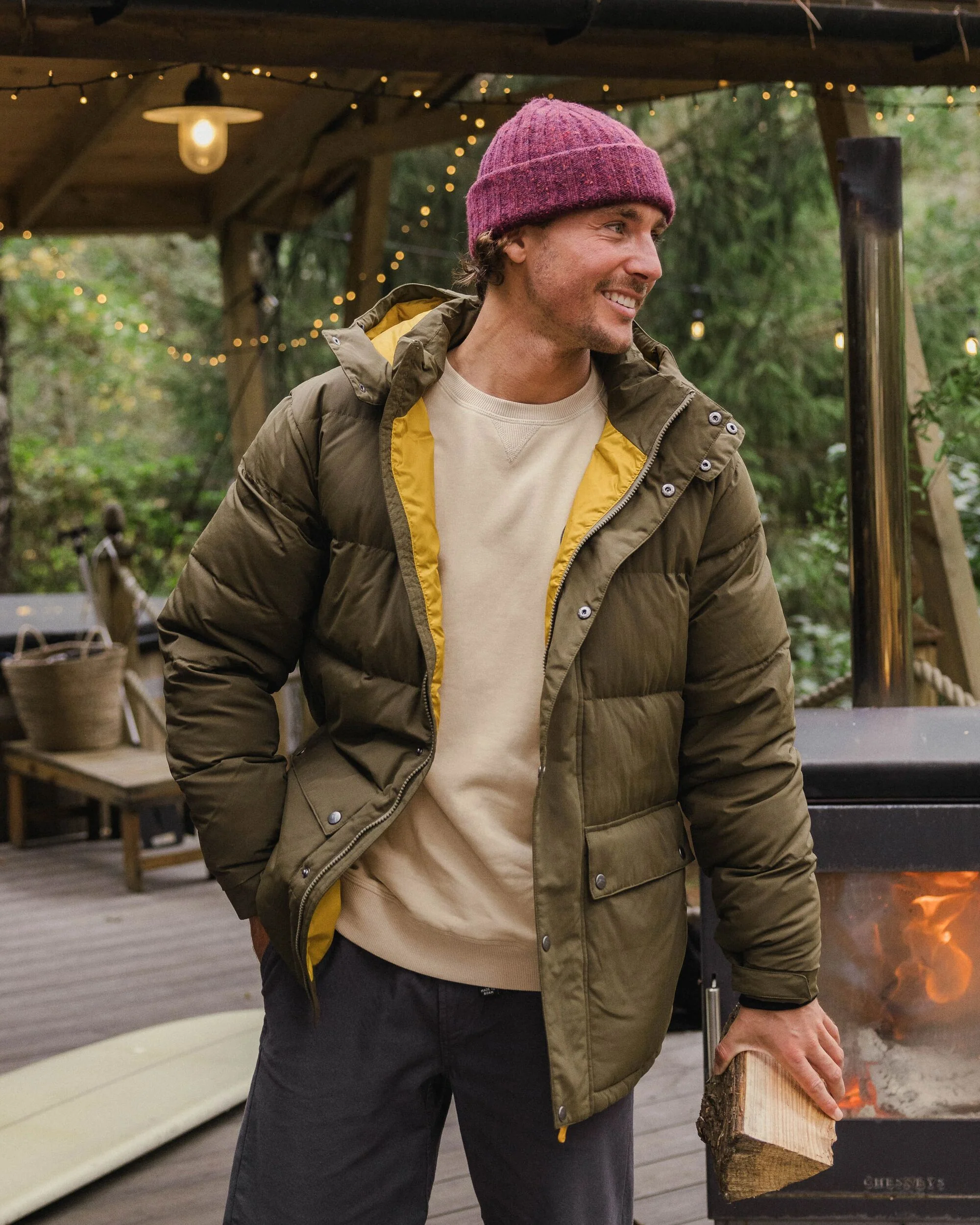 Grounded Down Jacket - Dark Olive