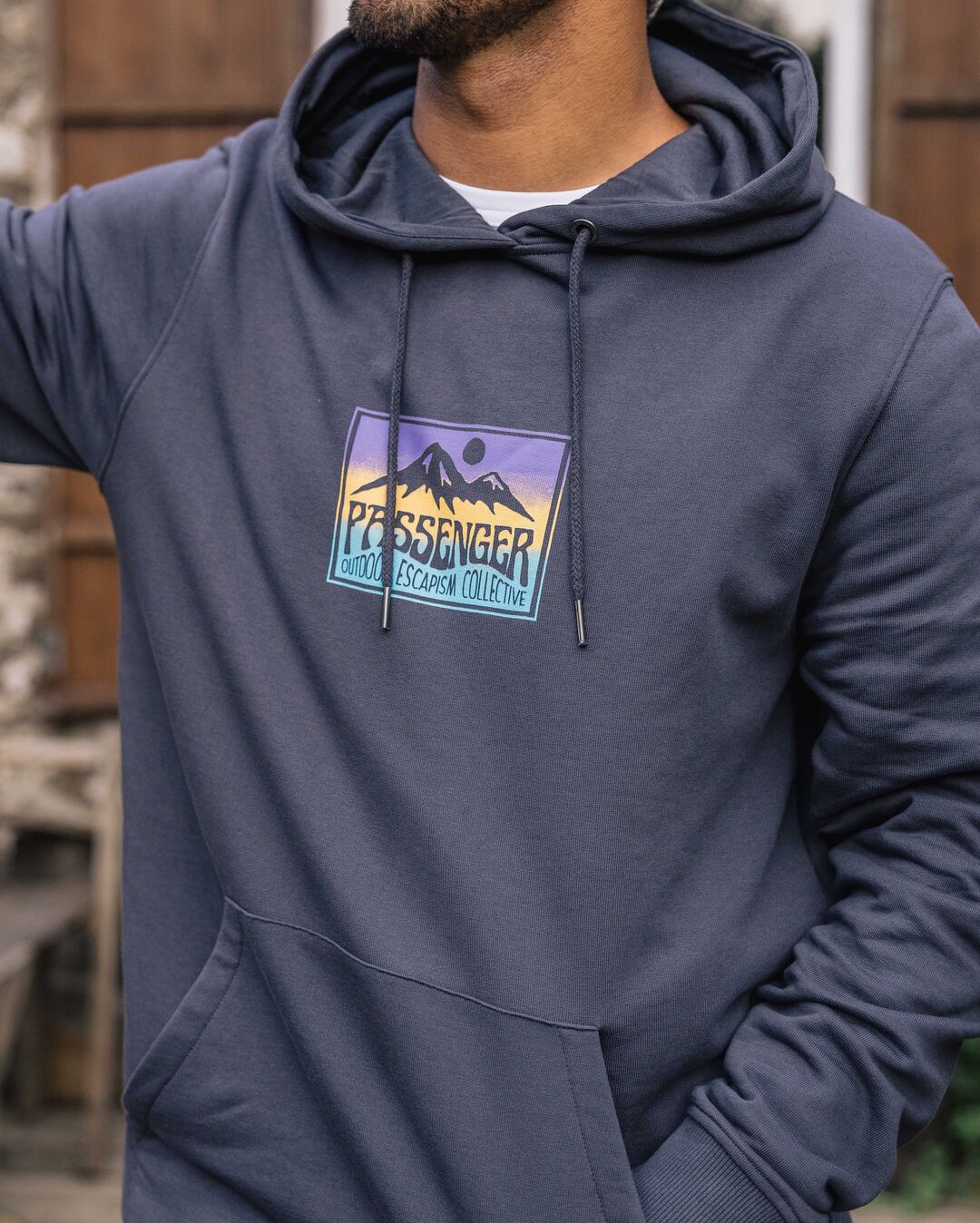 Grounded Organic Cotton Hoodie - Charcoal - Image 2