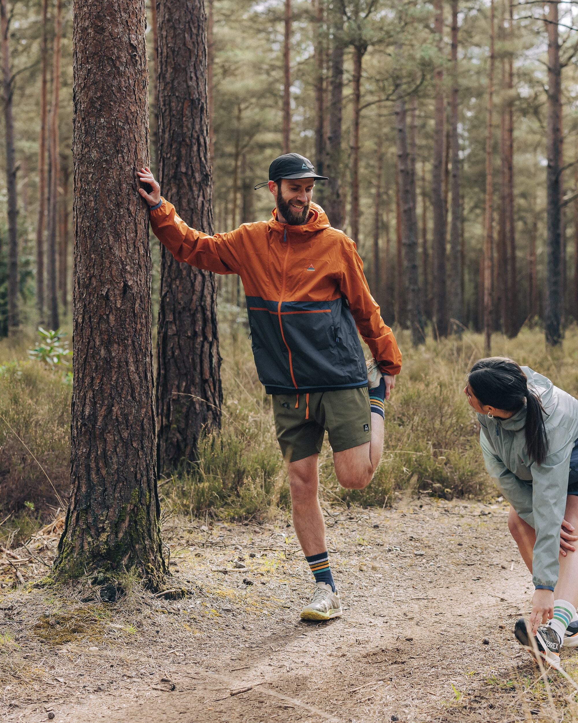 Gusto Windshell Jacket - Sunset Orange/Charcoal - Image 4