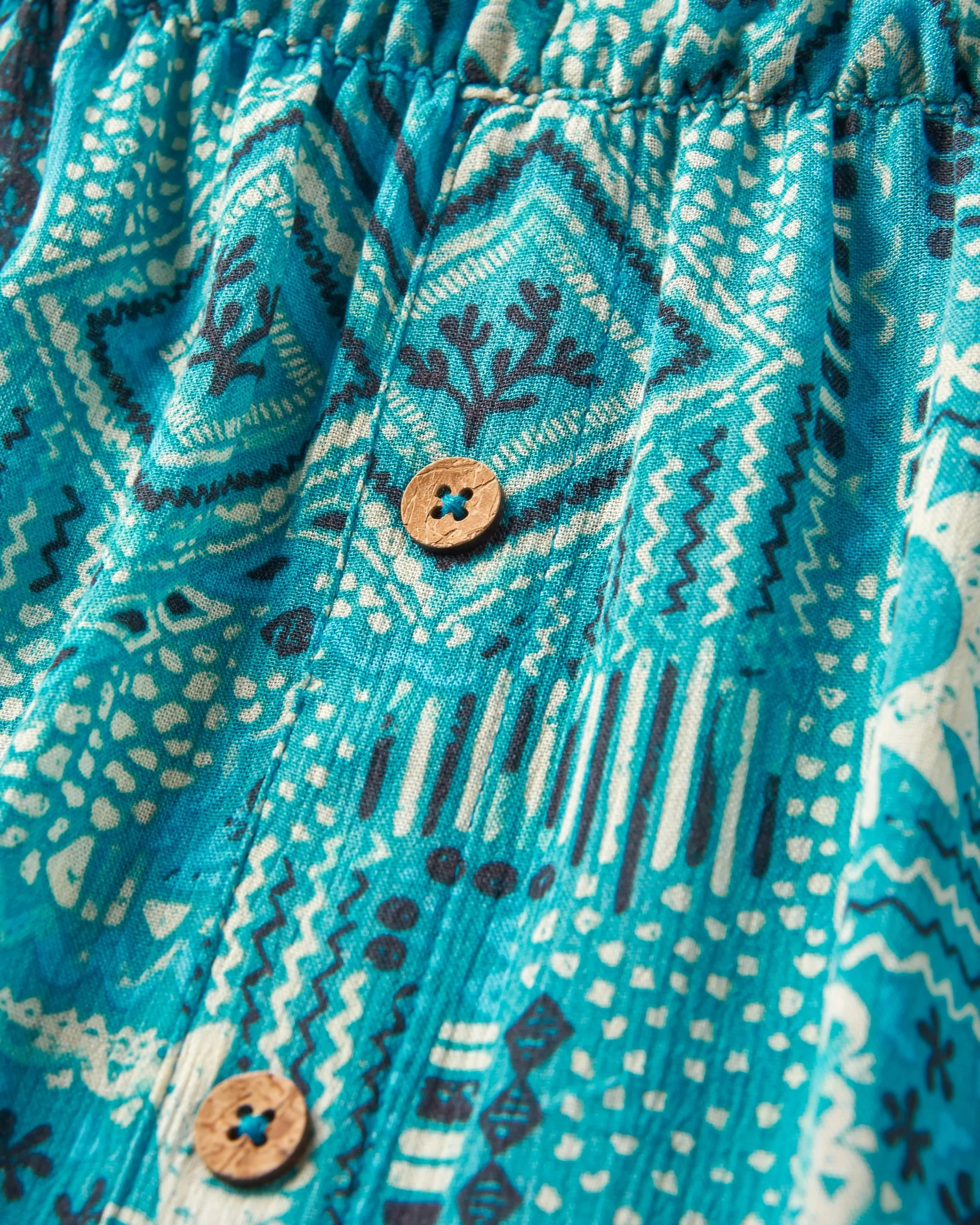 Hannah Skirt - Vintage Patchwork Blue Pool - Image 6