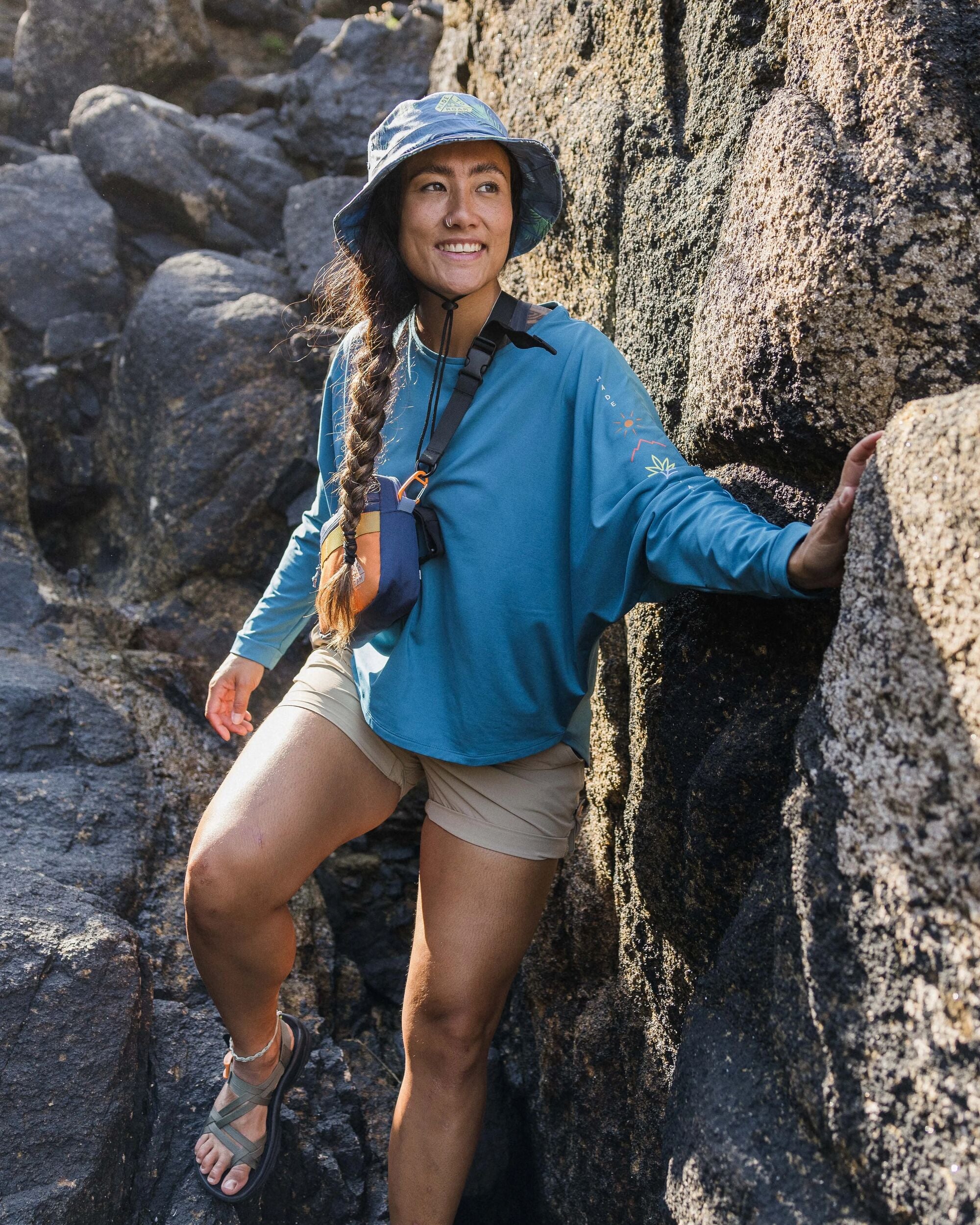 Hatha Active Top - Blue Steel