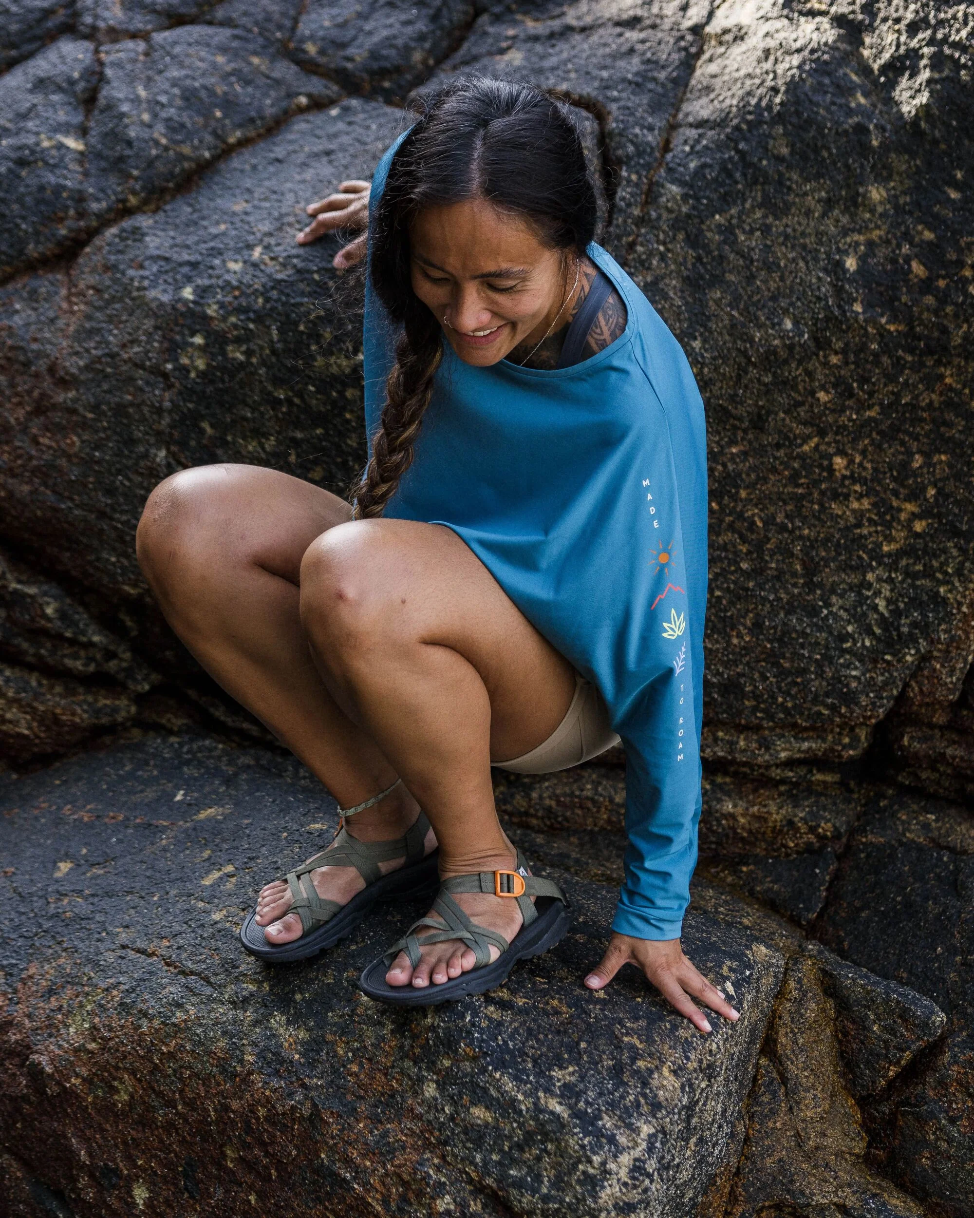 Hatha Active Top - Blue Steel - Image 4