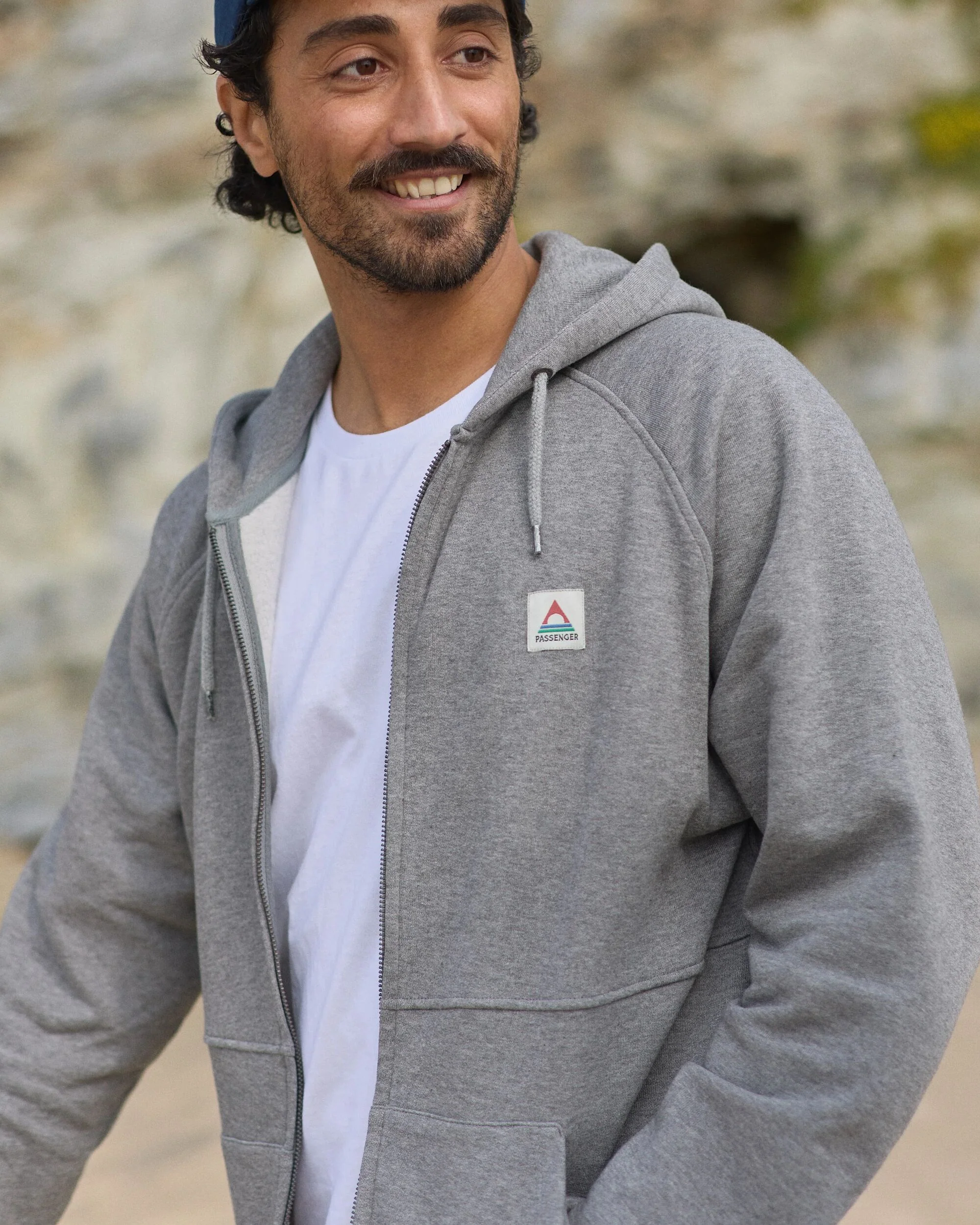 Heritage Full Zip Hoodie - Dark Grey Marl - Image 3