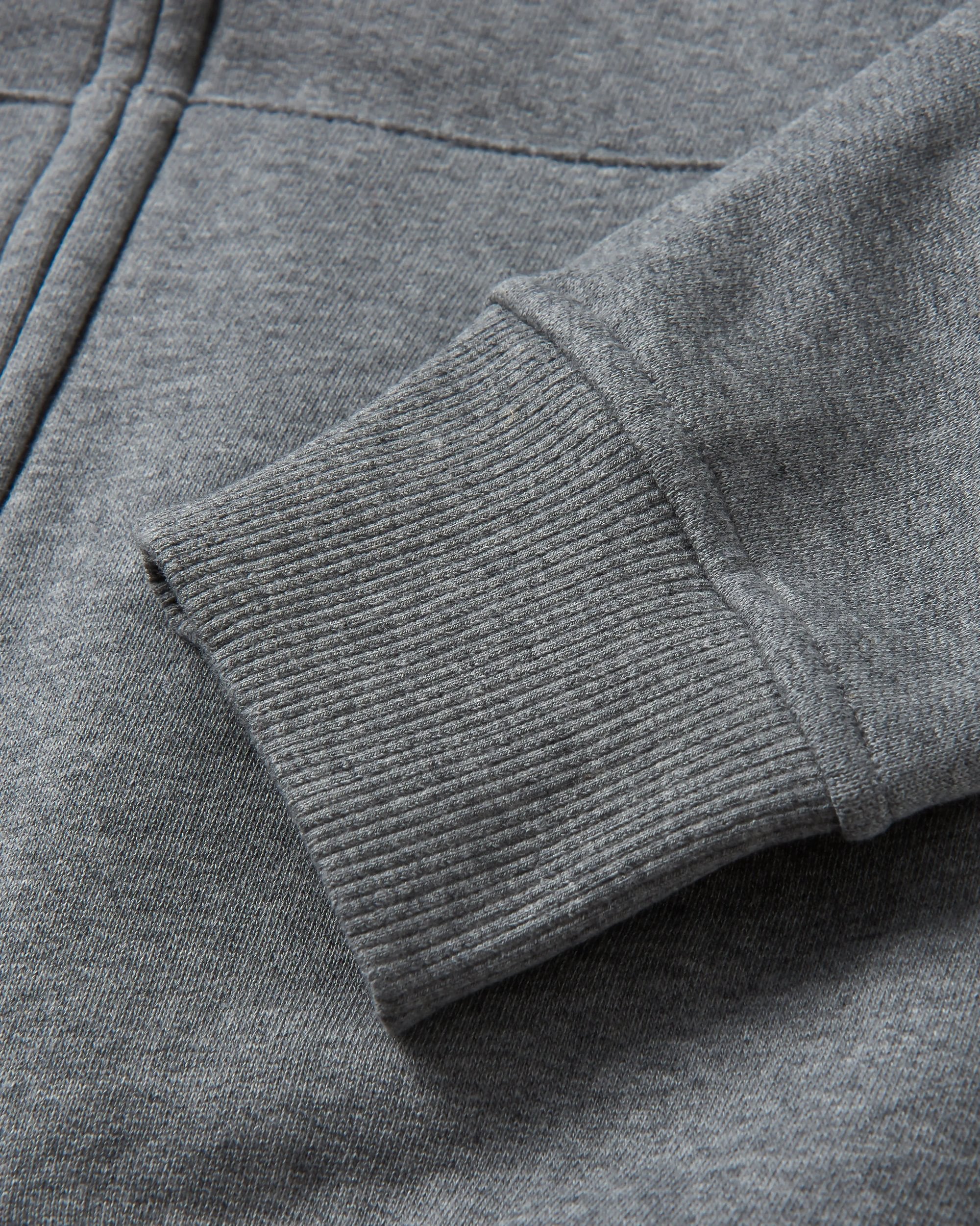 Heritage Full Zip Hoodie - Dark Grey Marl - Image 8