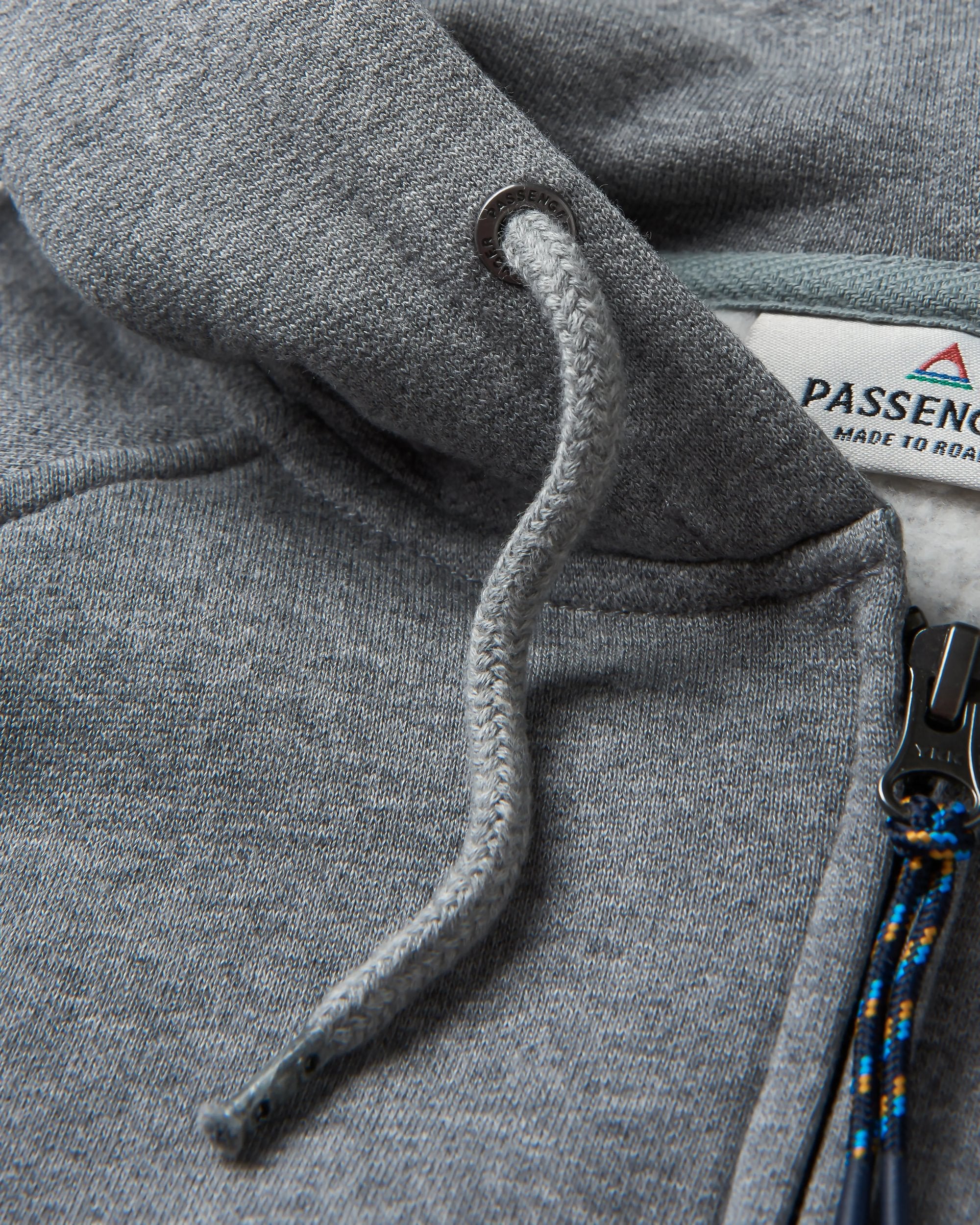 Heritage Full Zip Hoodie - Dark Grey Marl - Image 9