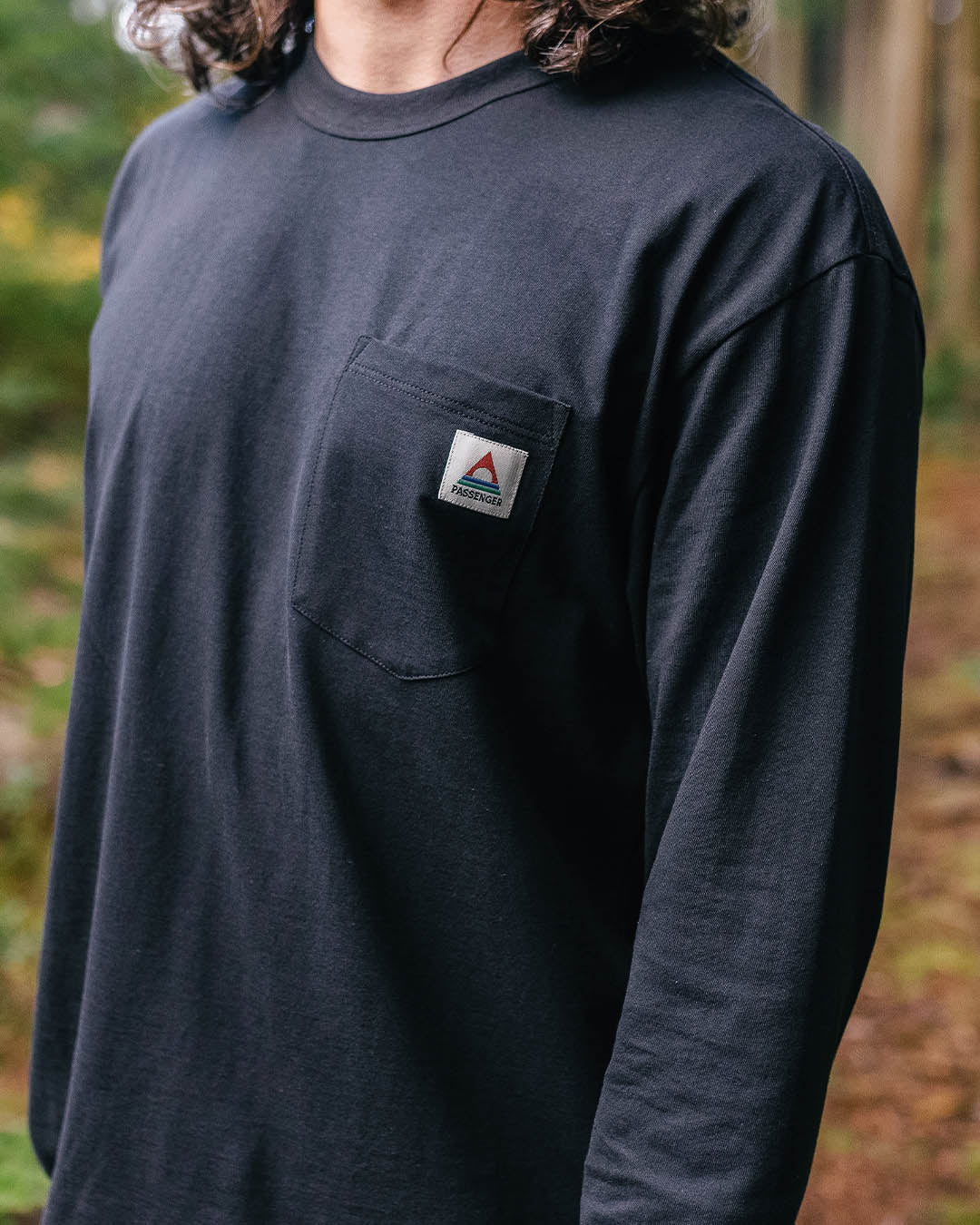 Heritage Organic Relaxed Fit LS T-Shirt - Black - Image 5
