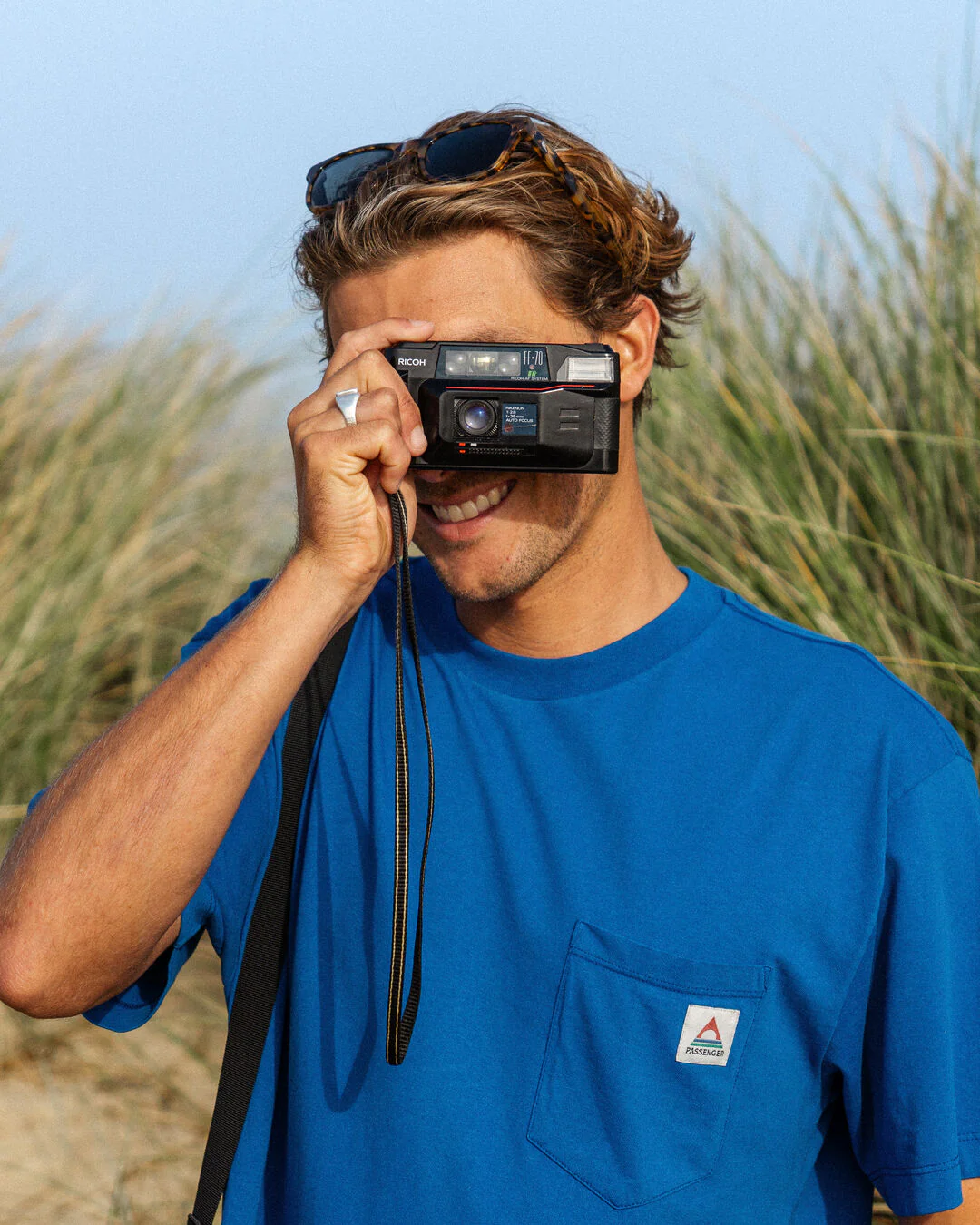 Heritage Relaxed Fit T-Shirt - True Blue - Image 2
