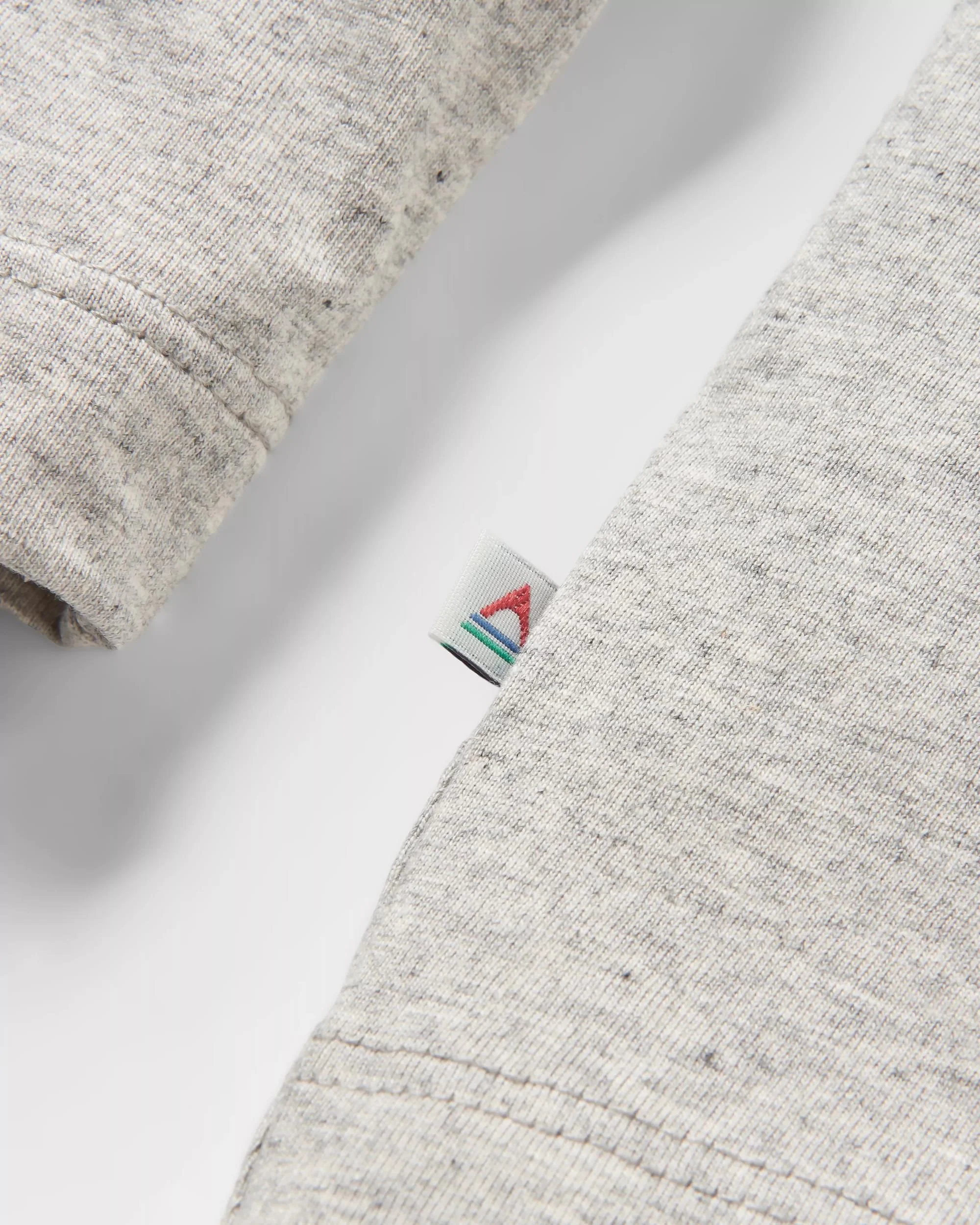 Heritage Organic Relaxed Fit LS T-Shirt - Grey Marl - Image 8