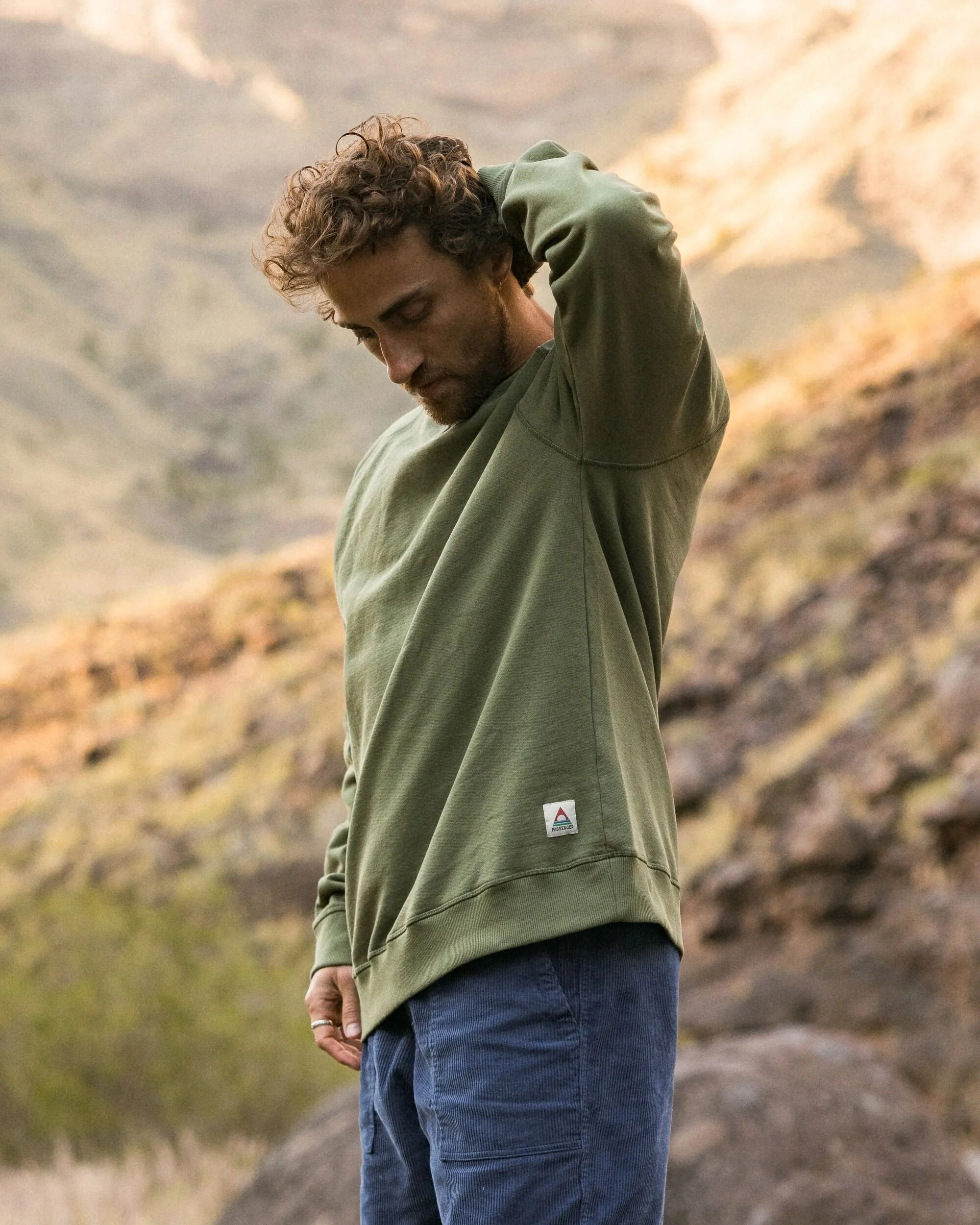 Heritage Men's Sweatshirt - Khaki - Image 3