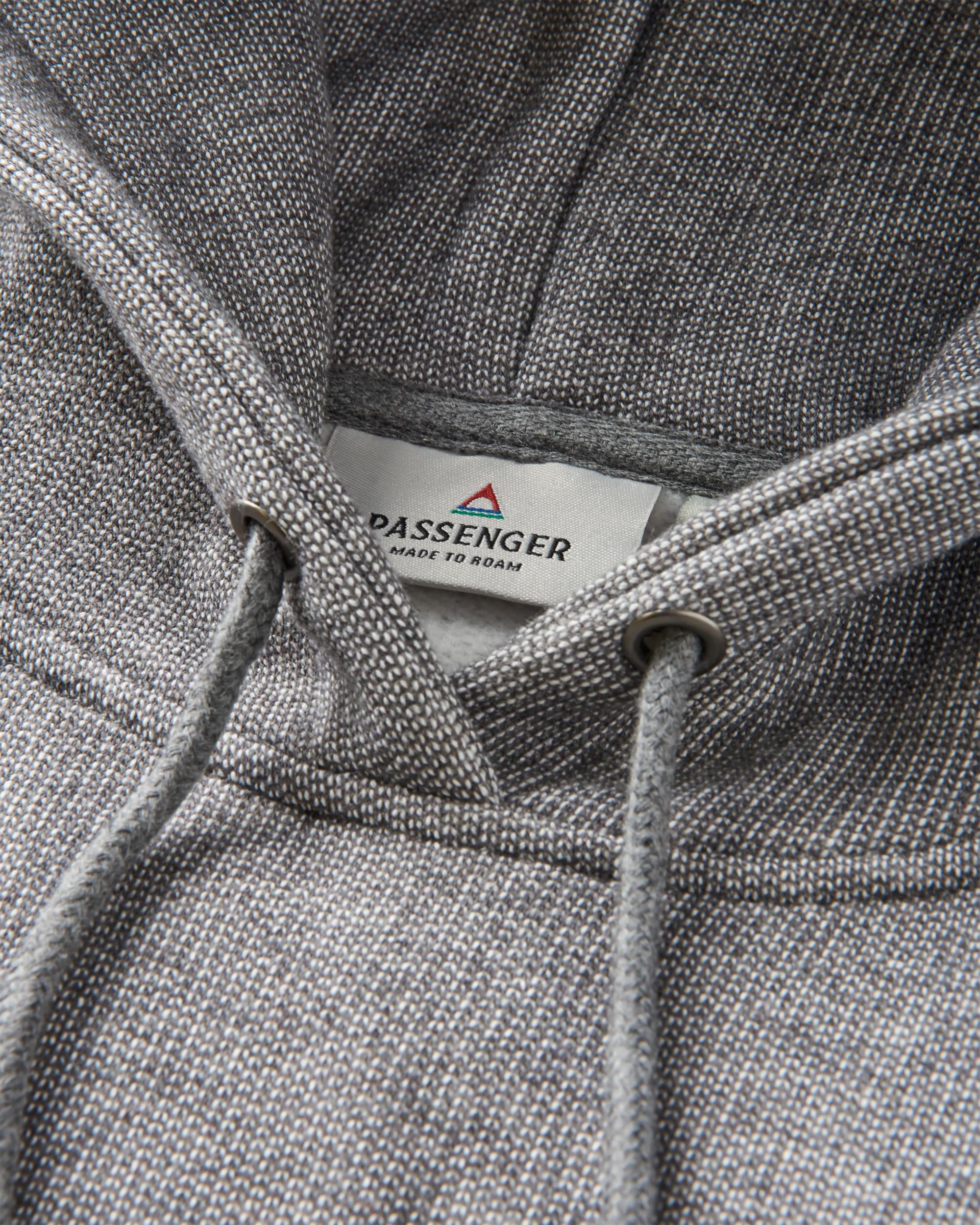 Heritage Textured Relaxed Fit Hoodie - Charcoal - Image 7