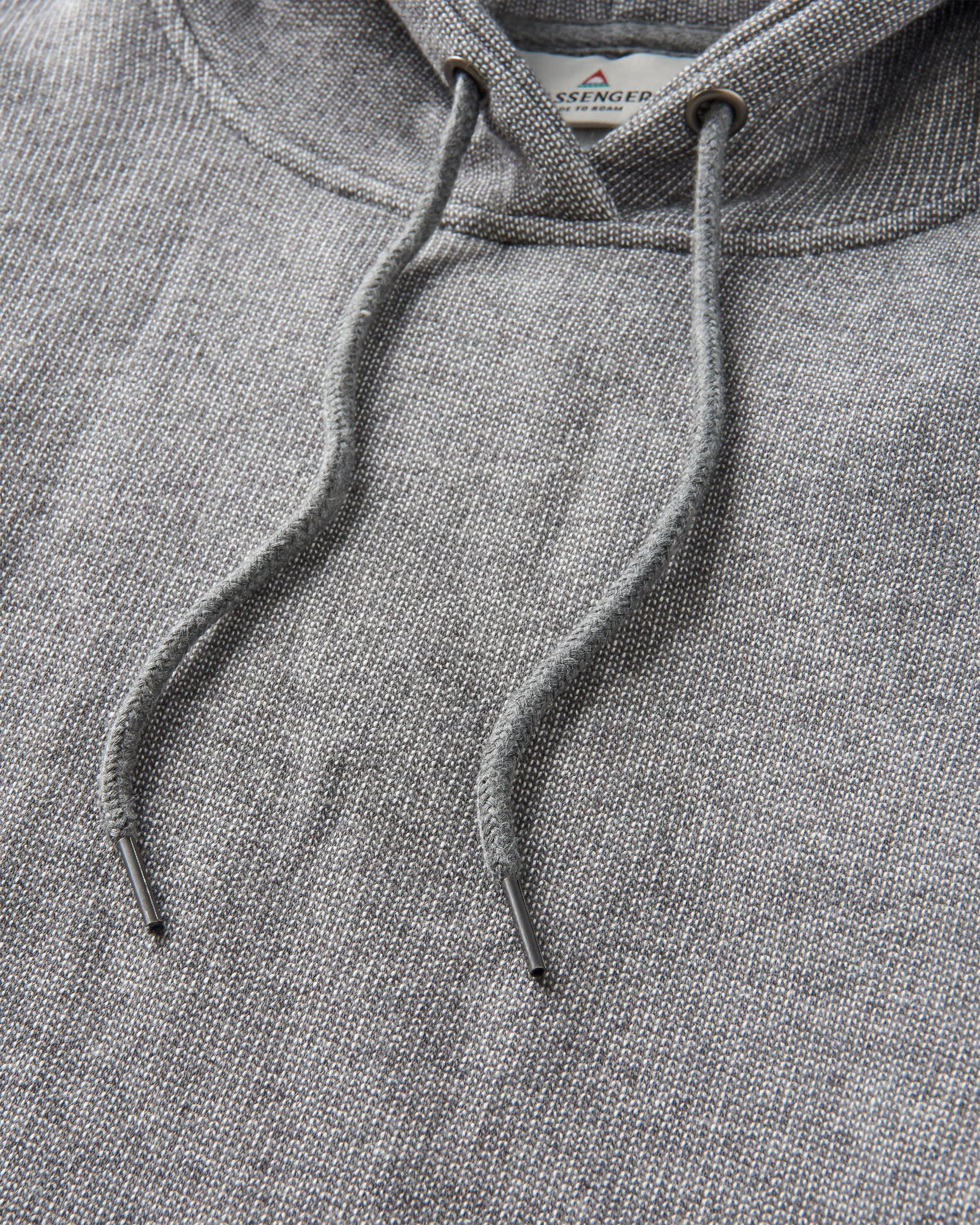 Heritage Textured Relaxed Fit Hoodie - Charcoal - Image 8
