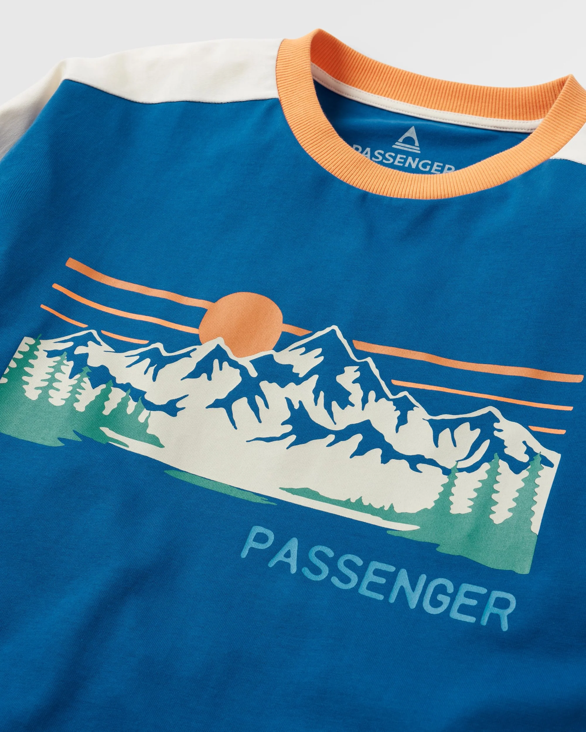 Hilltop Organic Cotton LS T-Shirt - Azure Blue - Image 5