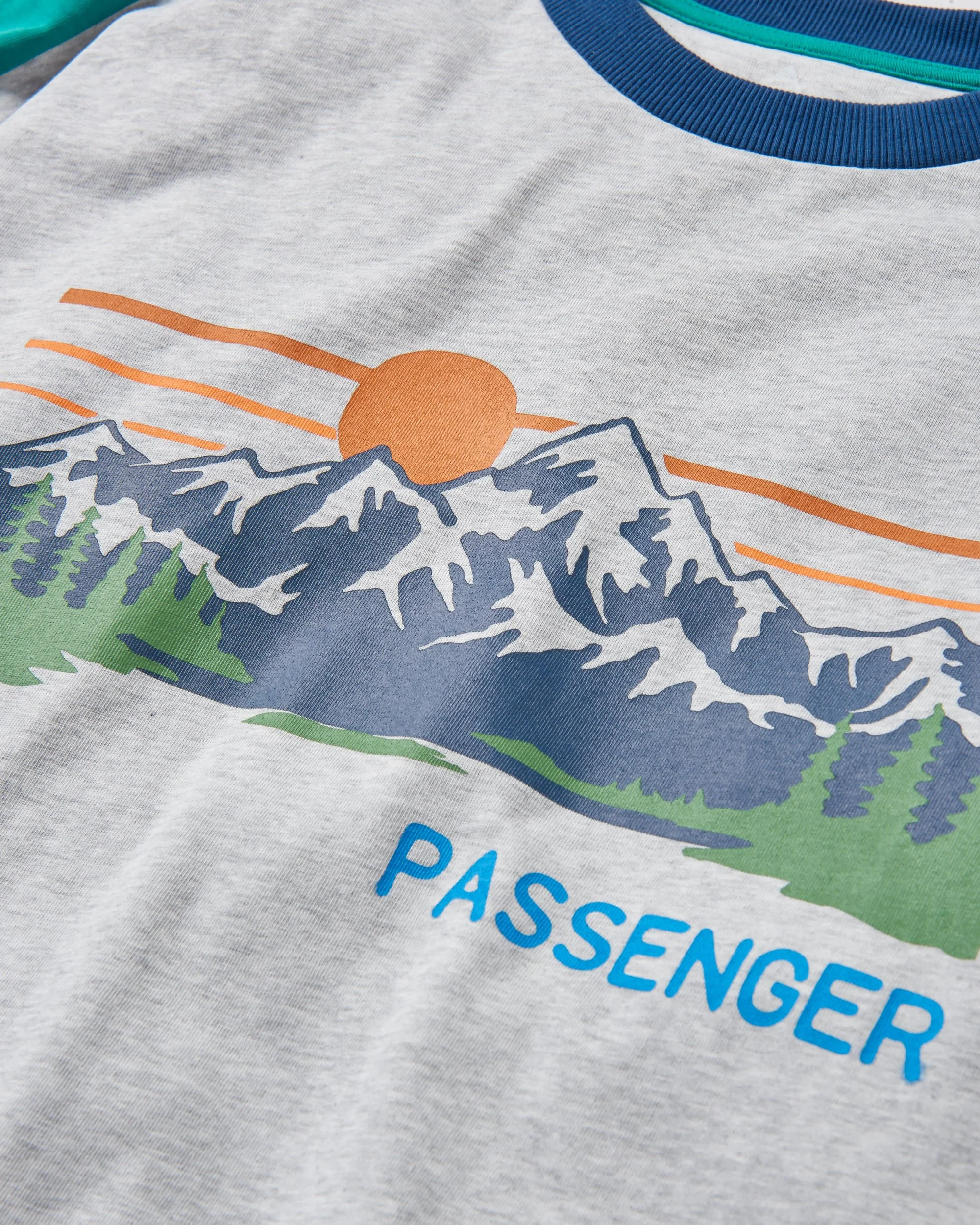 Hilltop Organic Cotton LS T-Shirt - Grey Marl - Image 5