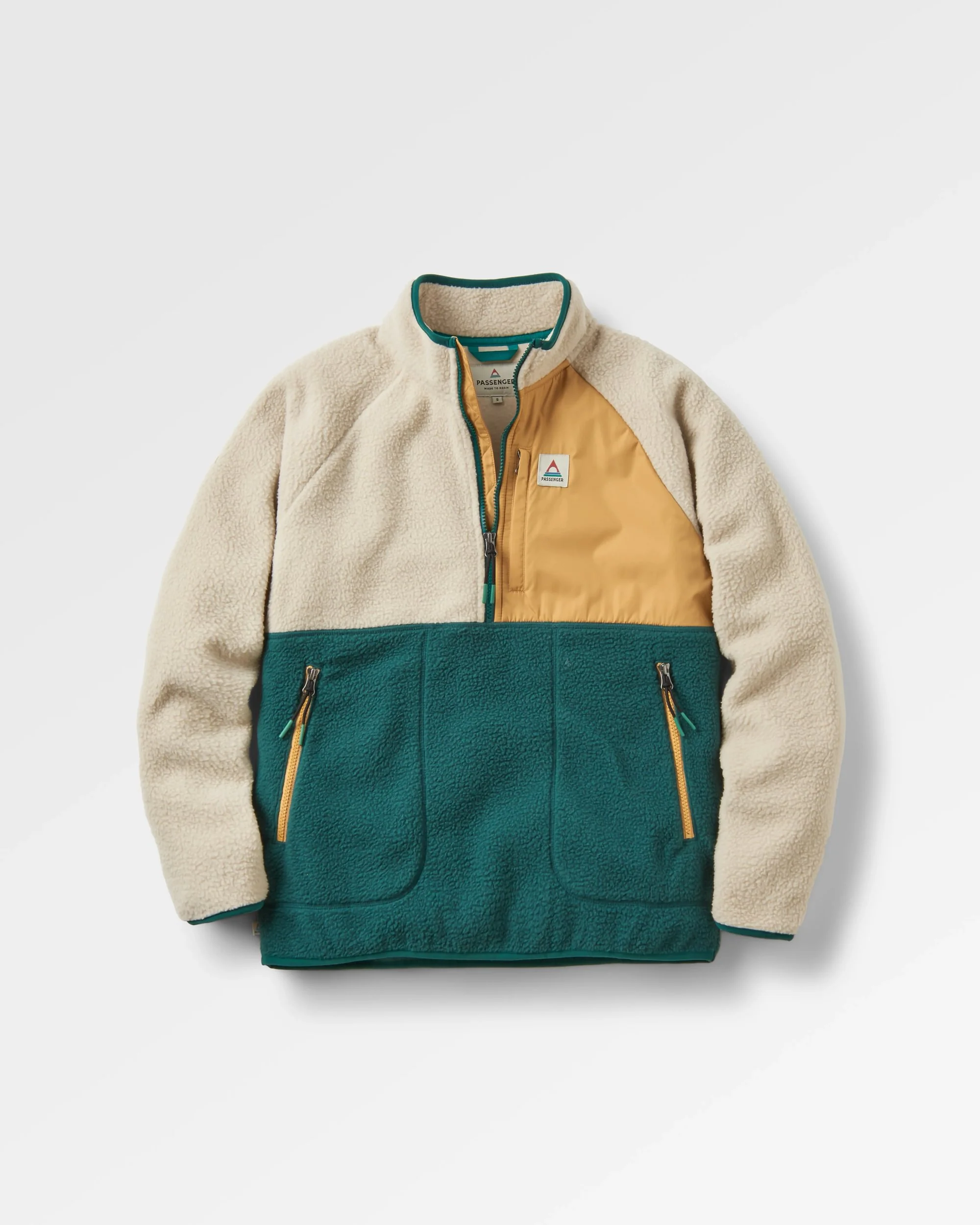 Home Sherpa Fleece - Rain Forest/ Oatmeal - Image 2