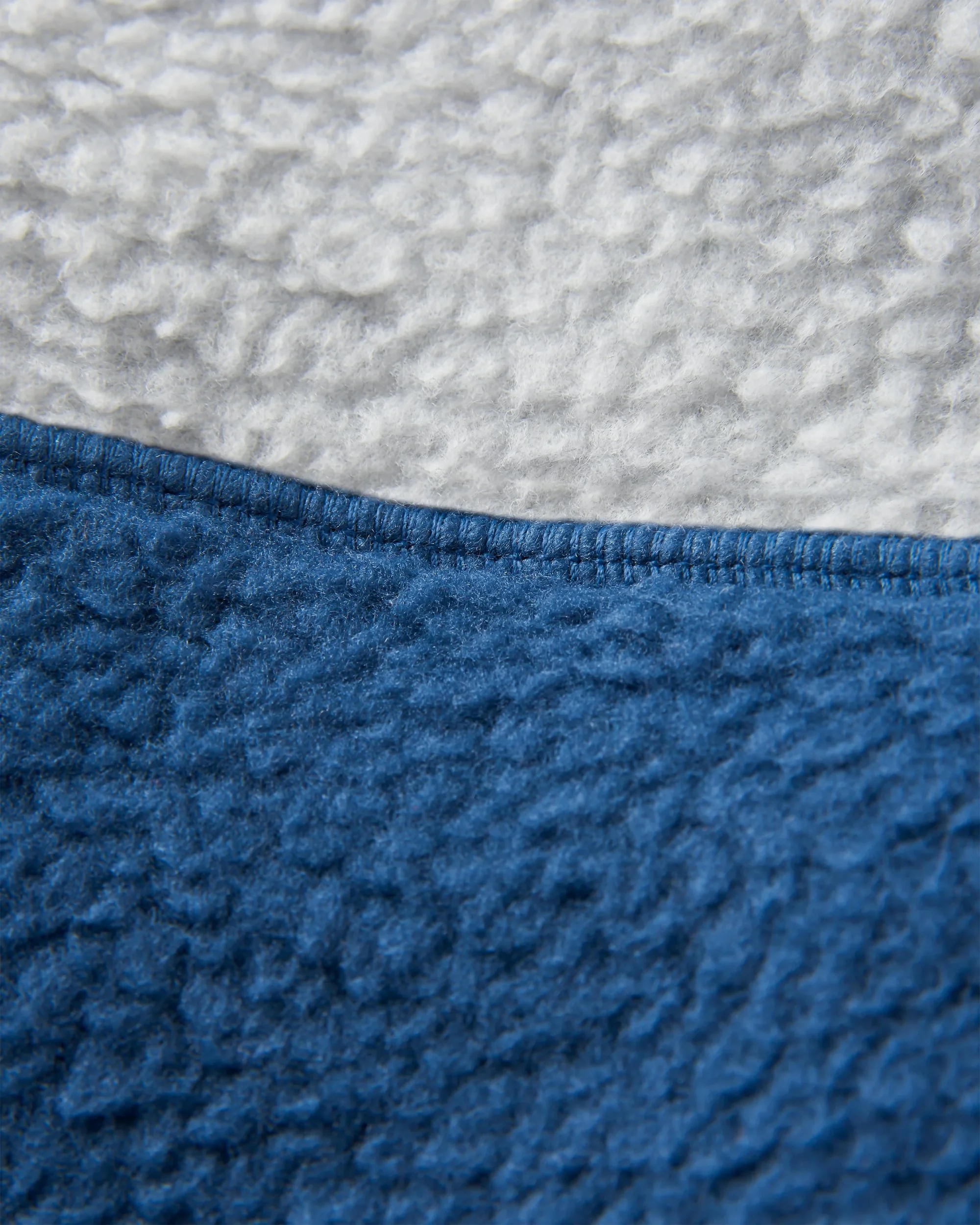 Home Sherpa Fleece - Grey Marl/Dark Denim - Image 8