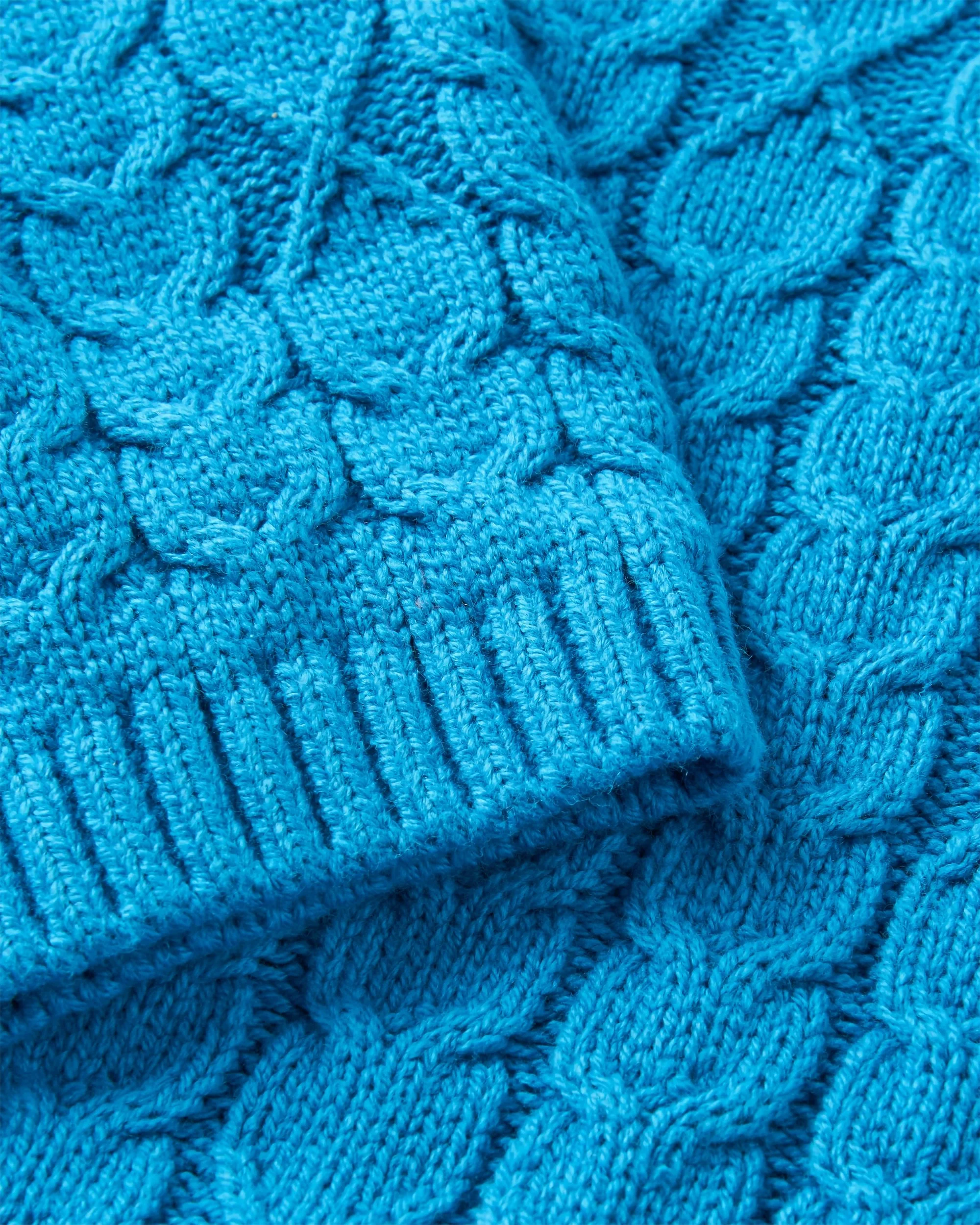 Homely Short Sleeve Knitted Jumper - Bluejay - Image 6