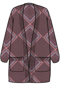 Homestead Cardigan - Wine - Image 6