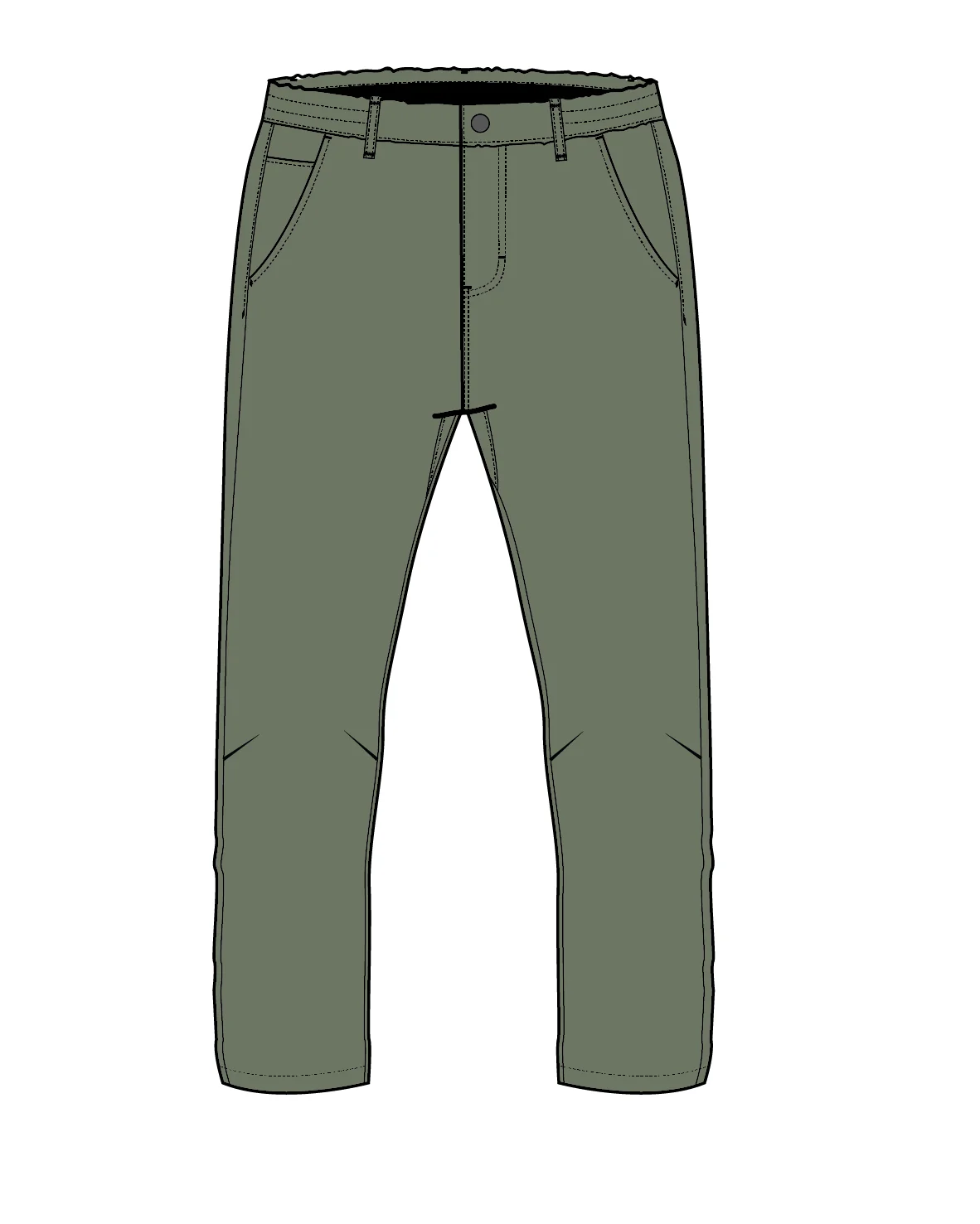 Horizon Regular Fit Trouser - Dusty Olive - Image 12