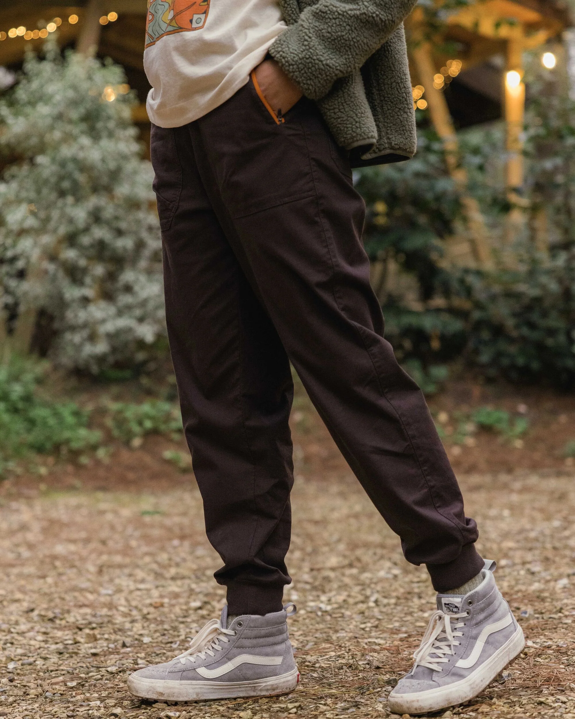 Hydrilla High Waisted Jogger - Espresso - Image 3