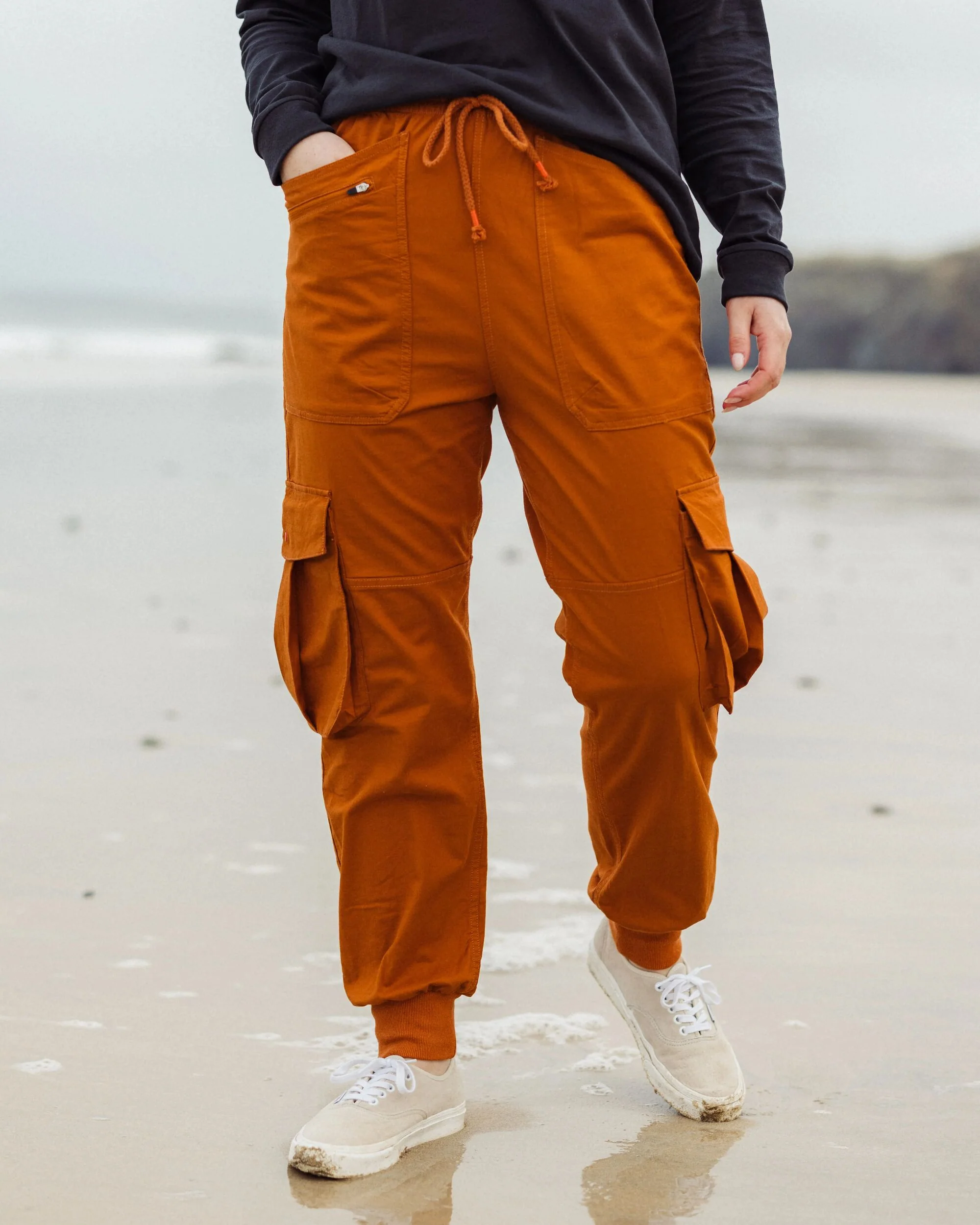 Hydrilla Organic Cotton Trouser - Sunset Orange - Image 4