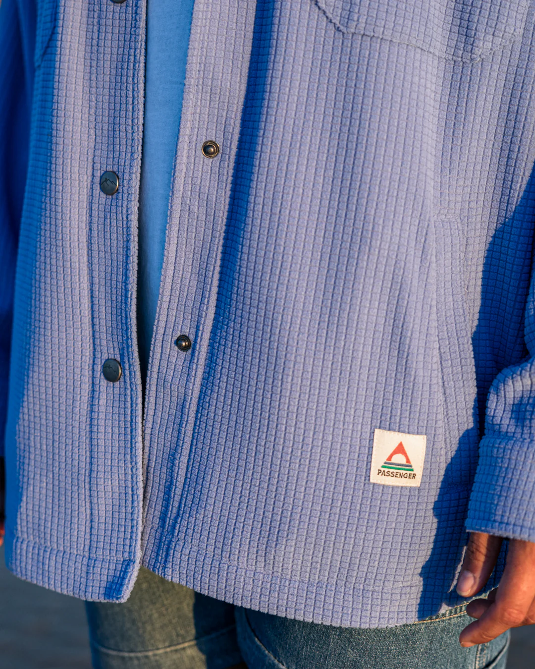 Iguazu Grid Polar Fleece Shirt - Baja - Image 4
