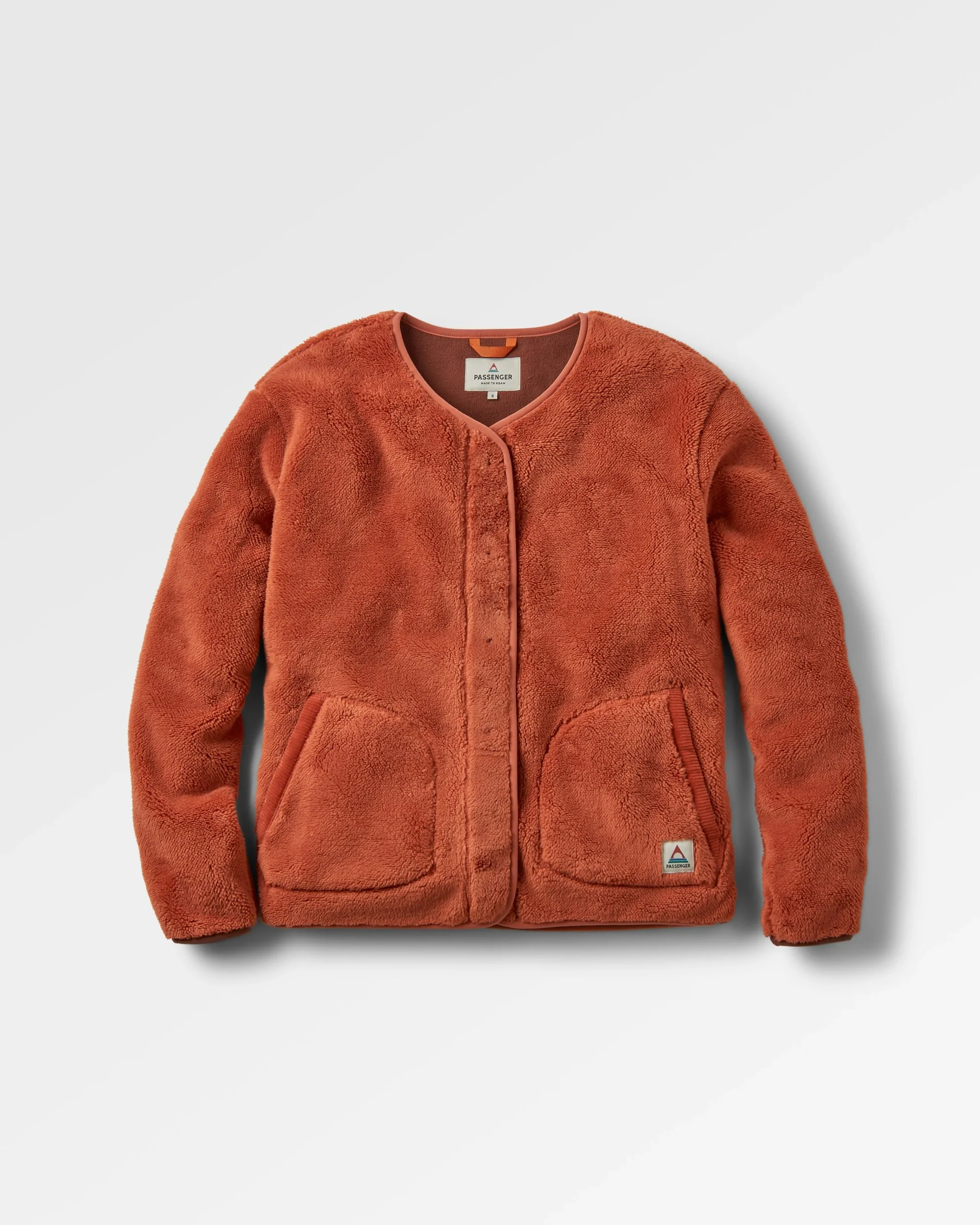 Iris Collarless Fleece - Baked Clay - Image 2