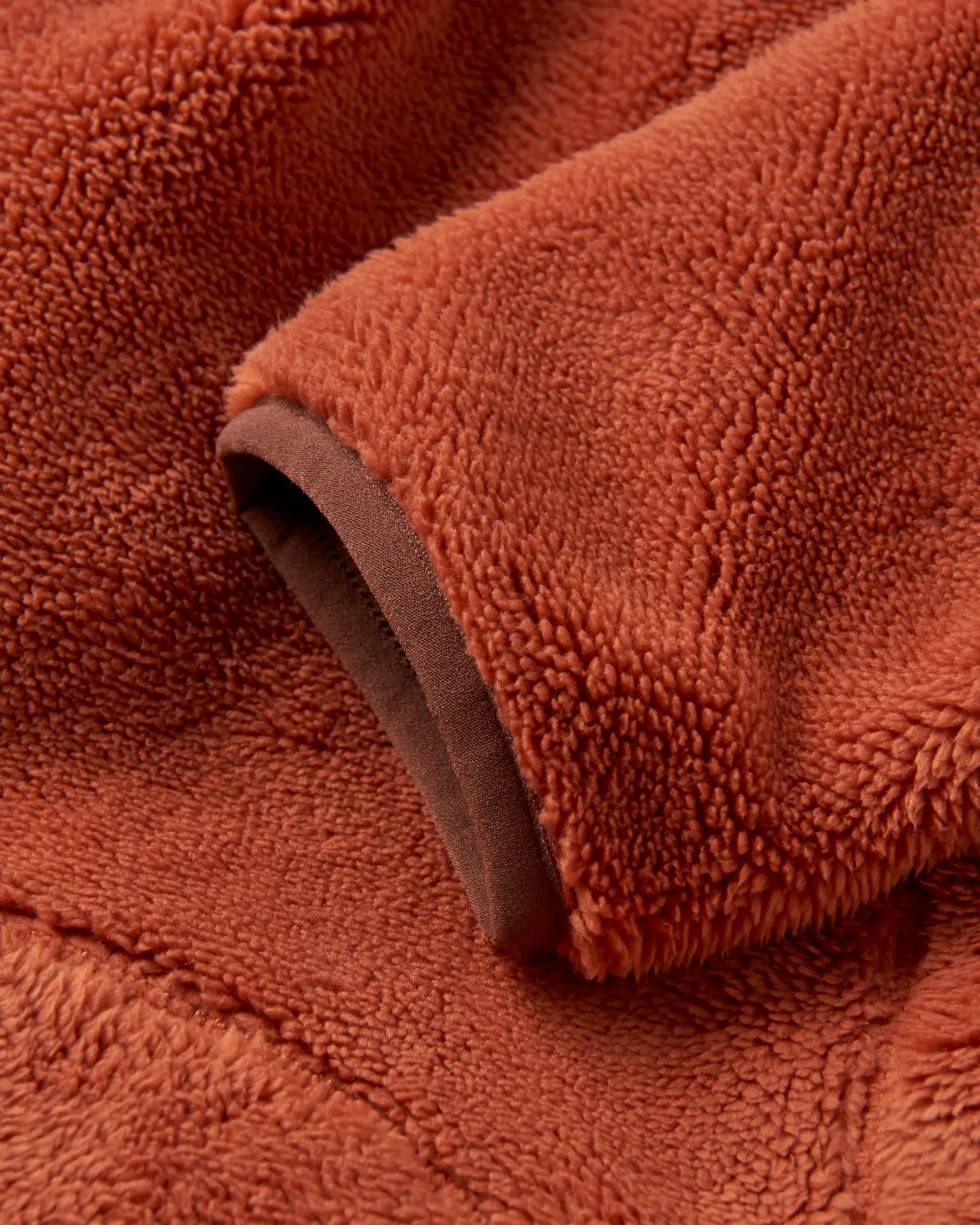 Iris Collarless Fleece - Baked Clay - Image 7