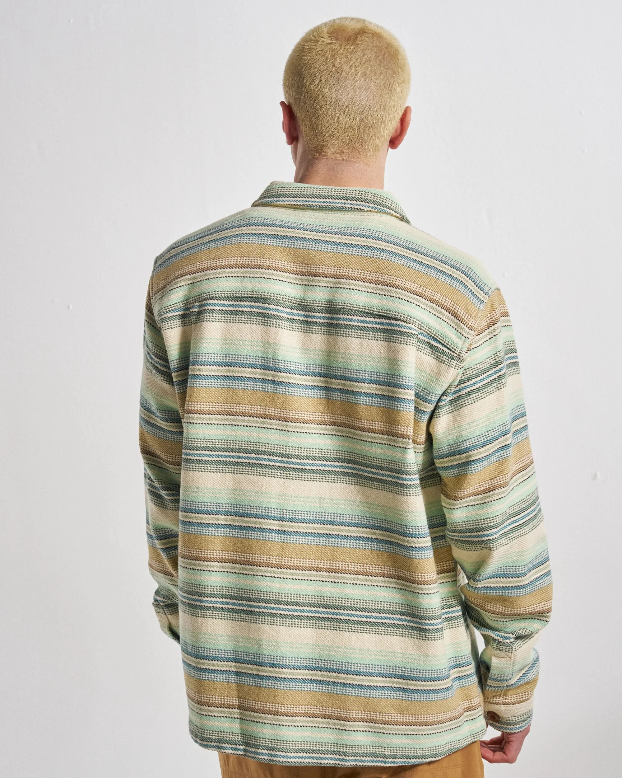Island Twill Shirt - Caramel Beach Stripe - Image 5
